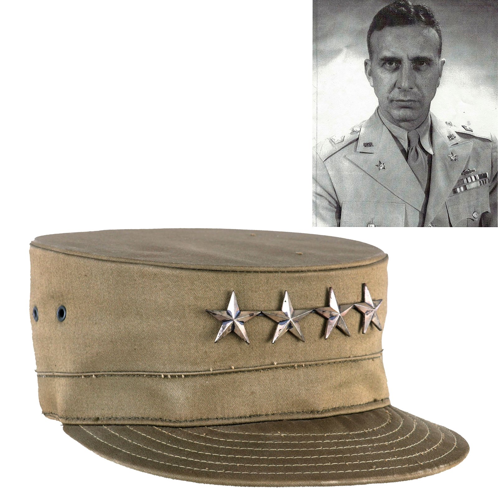 Buy Original U.S. General Henry I. Hodes M1951 Ridgeway Field Cap For - Commanding General United States Army Europe and Africa (May 1, 1956 - April 1, 1959) | Original Firearms Antique For Sale