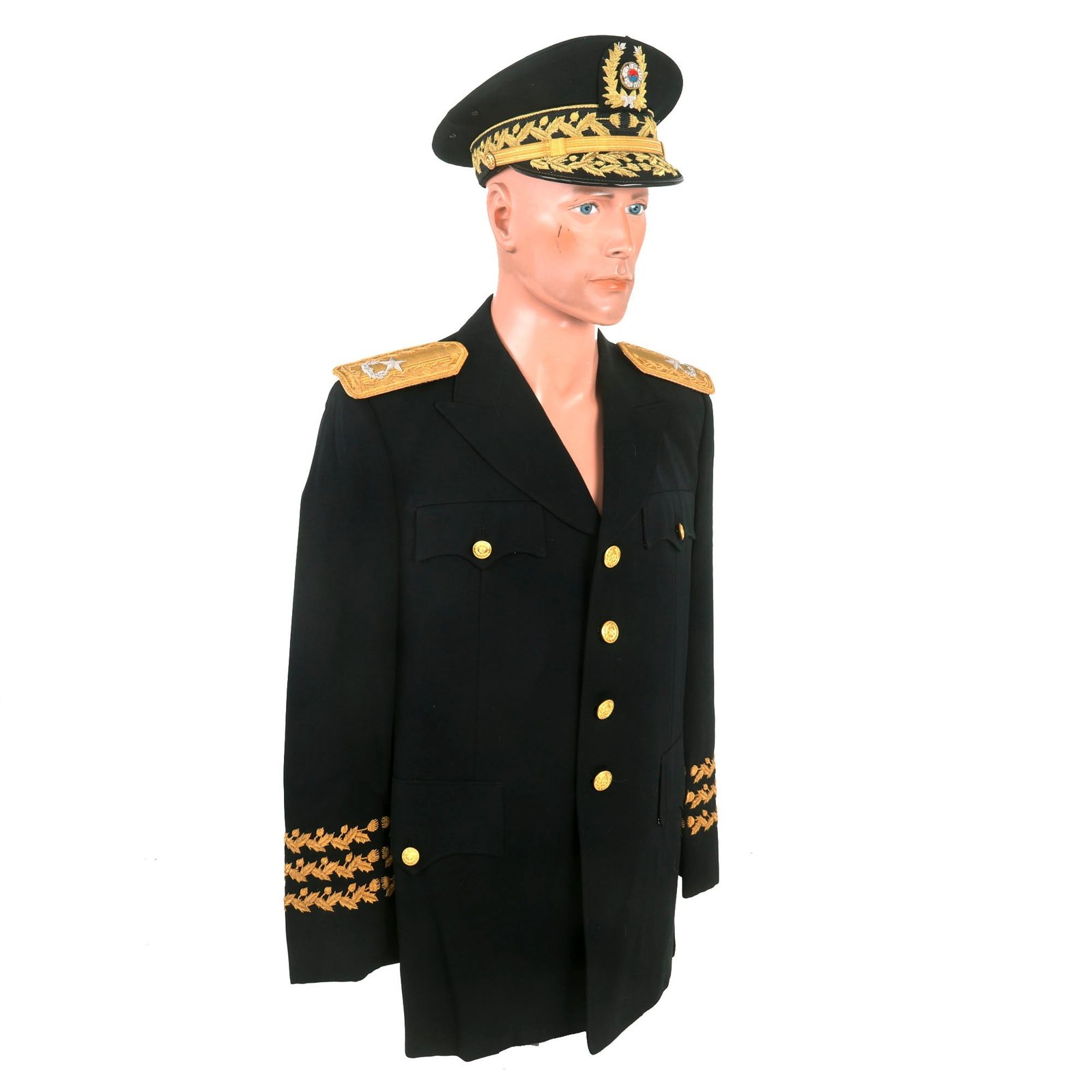 Buy Original Cold War Republic of Korea Army General Uniform Coat With Visor Cap - Jiang South Korean | Original Firearms Antique For Sale