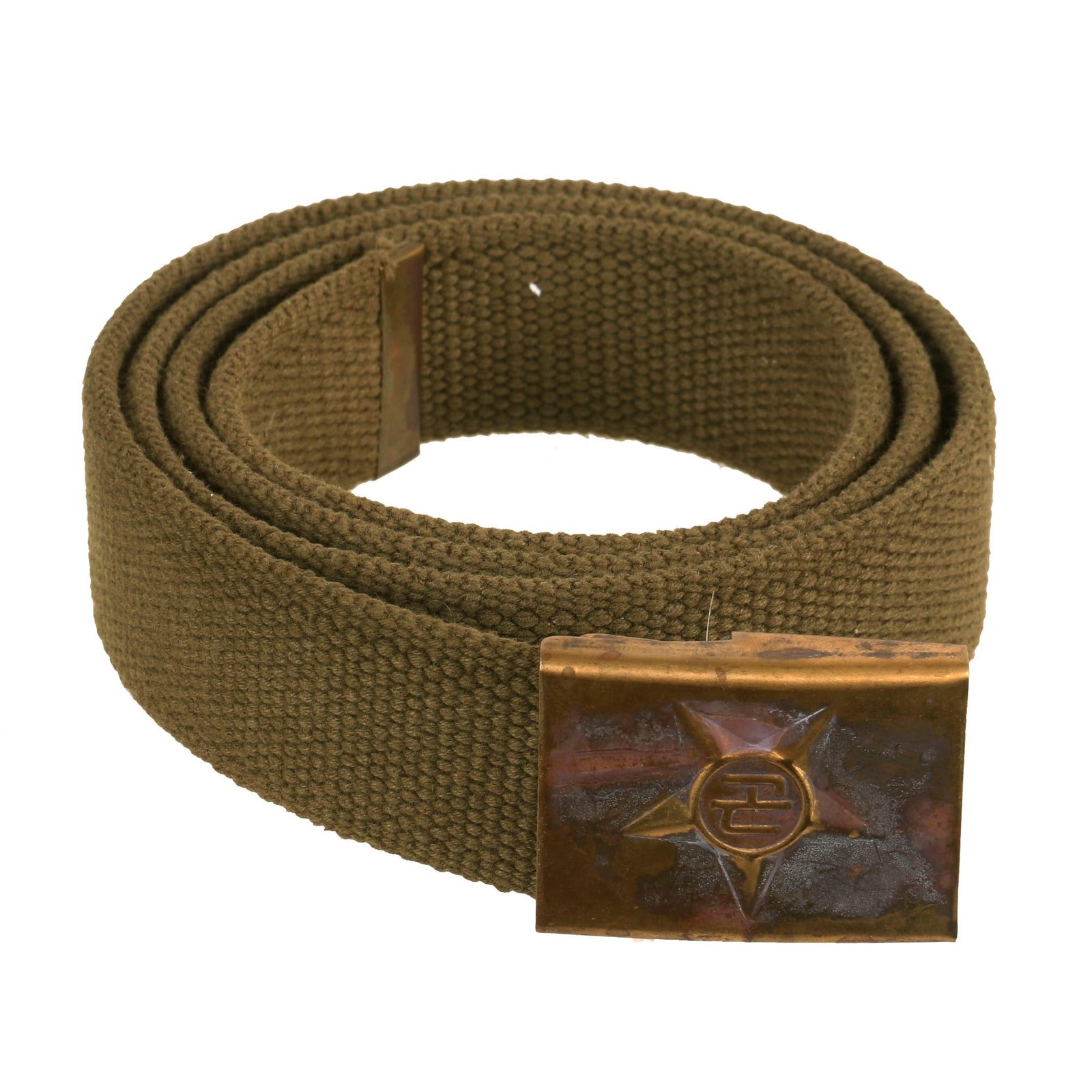 Buy Original North Korea Korean War Soldier’s Waistbelt with Scarce Buckle - Dated 1952-1953 | Original Firearms Antique For Sale
