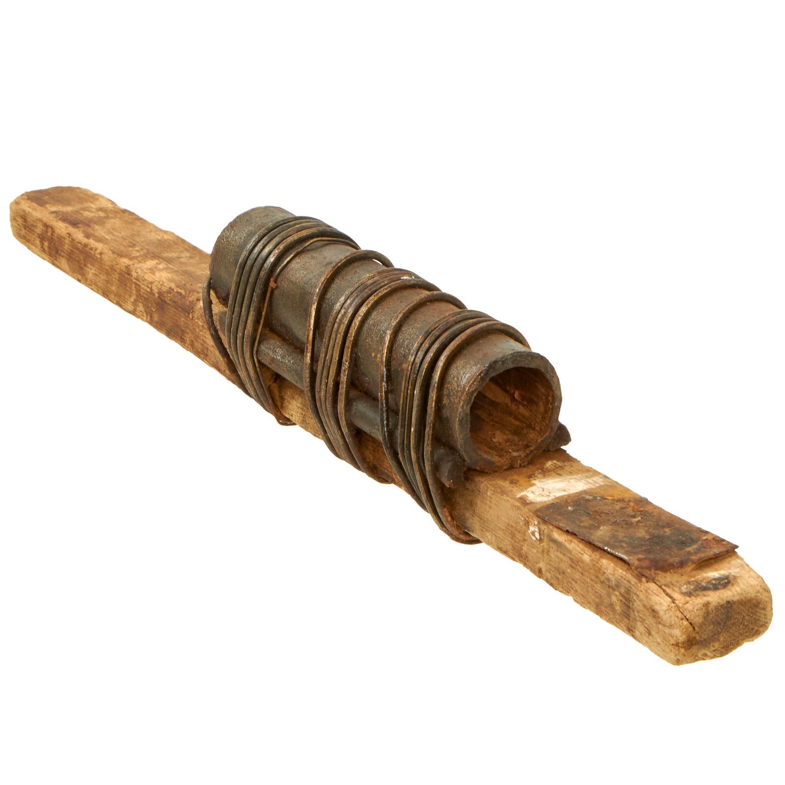 Buy Original French WWI Inert IIIrd Army Raquet Pétard “Hair Brush” Stick Fragmentation Grenade - Pétard de la IIIe Armée | Original Firearms Antique For Sale