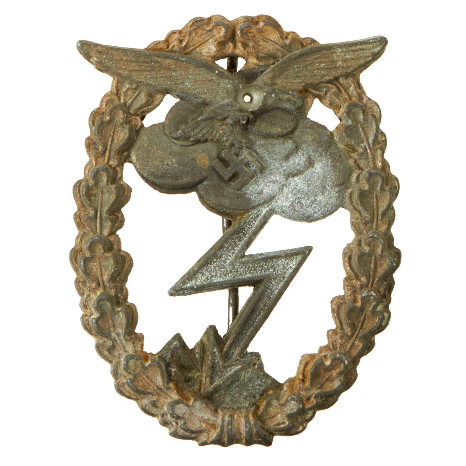 Buy Original German WWII Luftwaffe Ground Assault Badge - Damaged - Erdkampfabzeichen der Luftwaffe | Original Firearms Antique For Sale