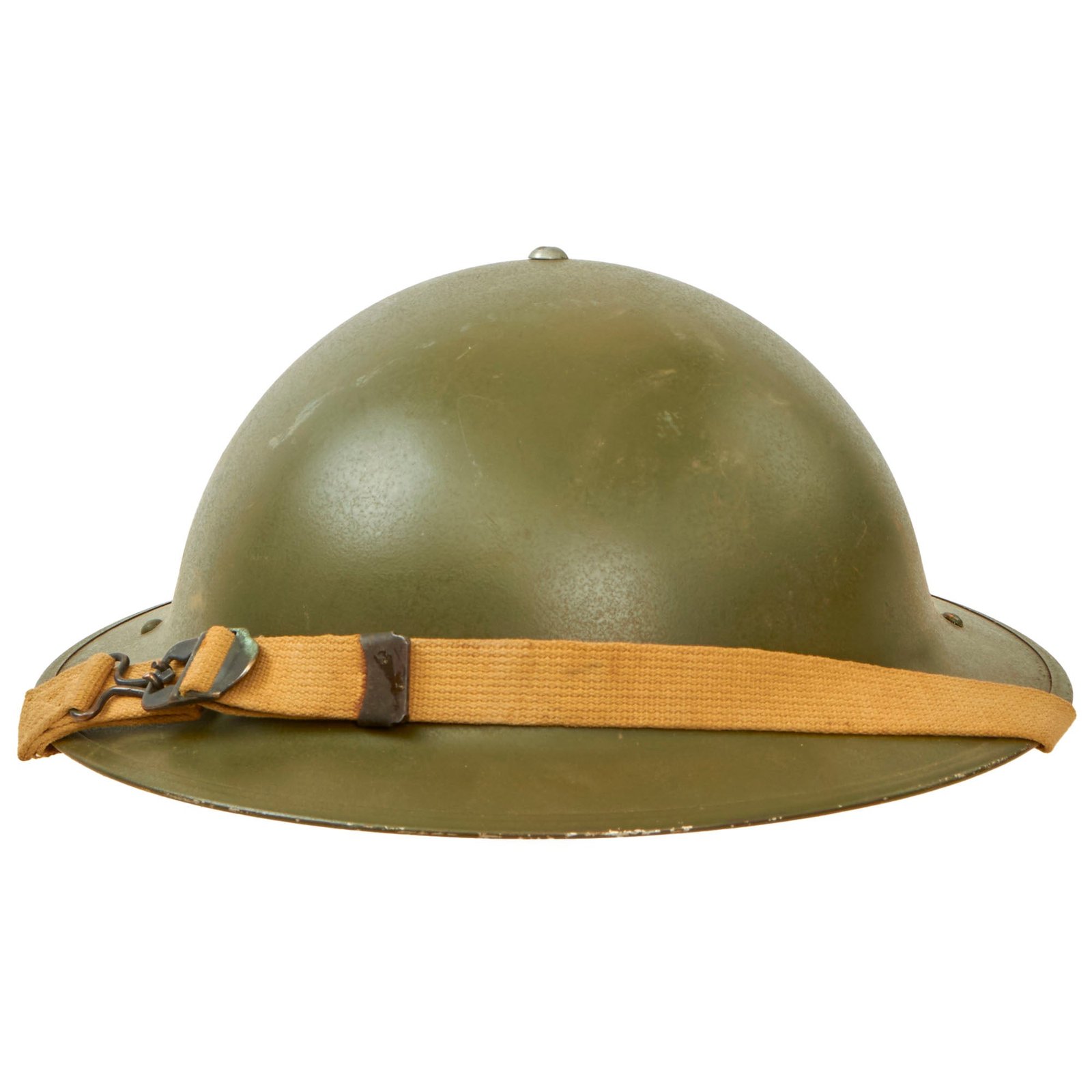 Buy Original WWII U.S. Navy M1917A1 Kelly Helmet made from Canadian Brodie Shell dated 1942 | Original Firearms Antique For Sale
