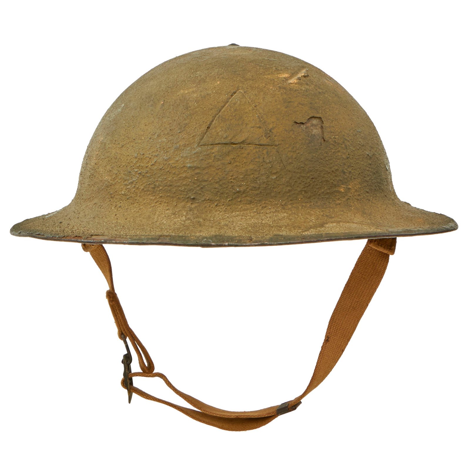 Buy Original U.S. WWII M1917A1 Kelly Helmet with Full Liner & Chinstrap - Made from WWI Doughboy Helmet | Original Firearms Antique For Sale