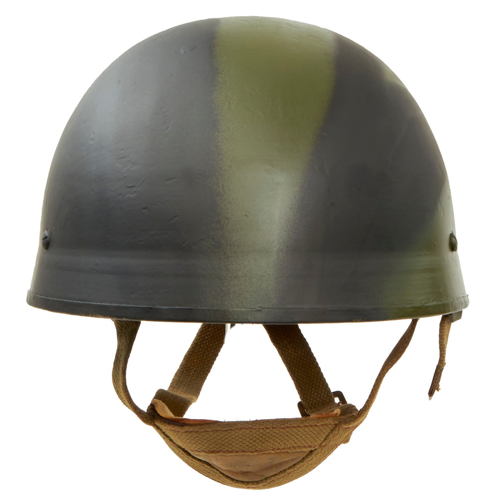 Buy Original Belgian Post WWII British Style Paratrooper Helmet with Camouflage Pattern - Paracommando Regiment | Original Firearms Antique For Sale