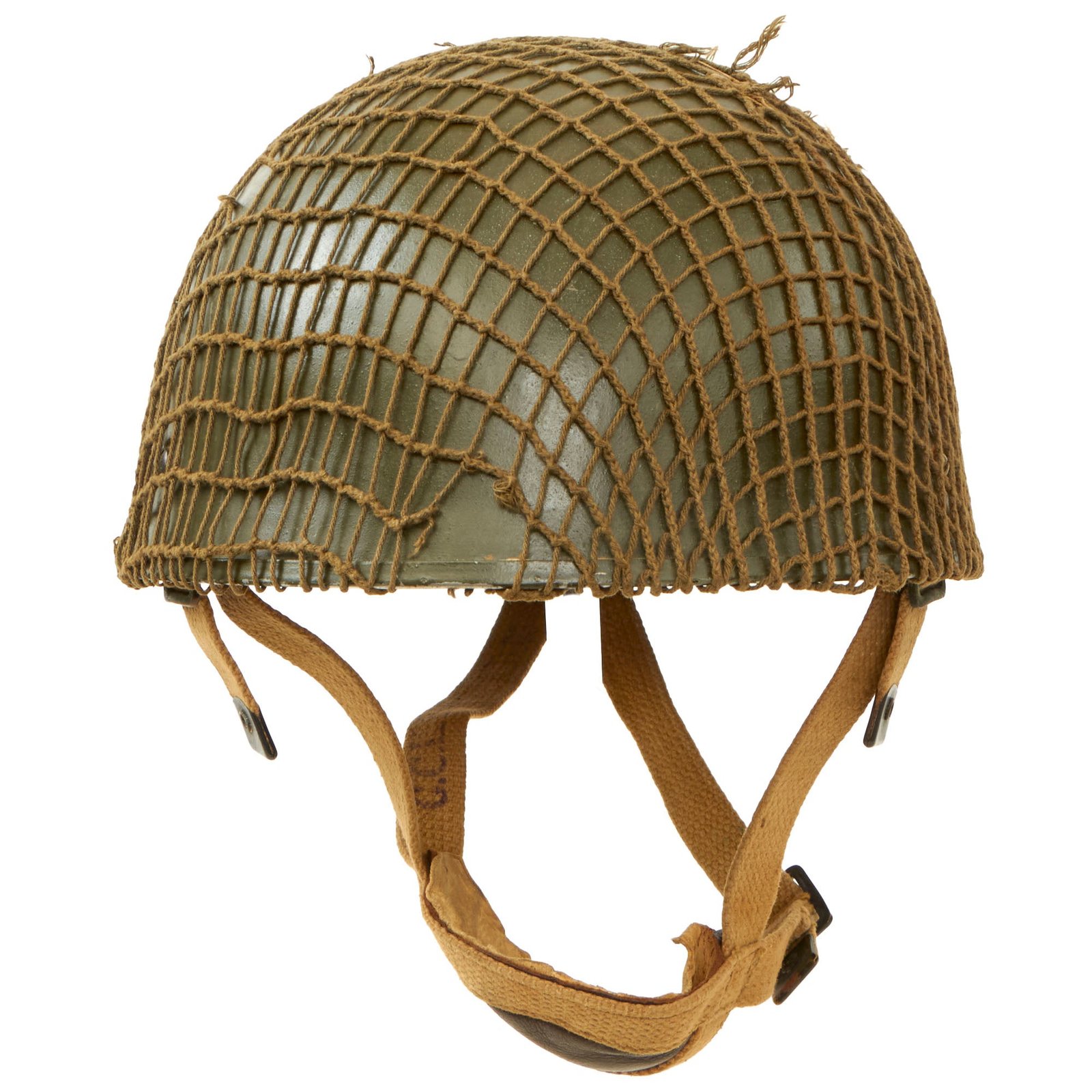 Buy Original British MKII HSAT Paratrooper Helmet With Net by C.W.L. Dated 1972 - Identical To WWII Issue | Original Firearms Antique For Sale