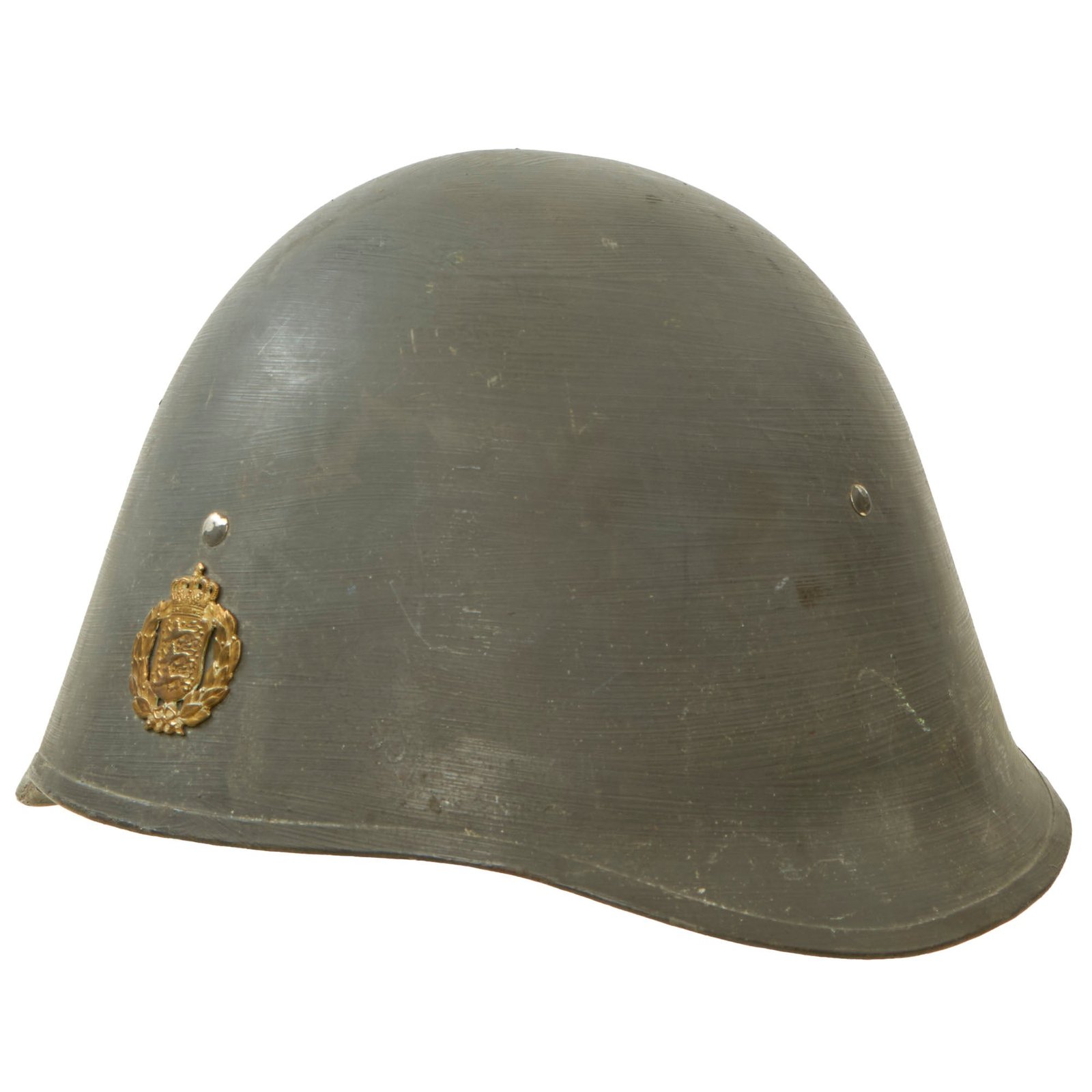 Buy Original Danish WWI Model 1923 Steel Army Helmet Complete With Badge | Original Firearms Antique For Sale