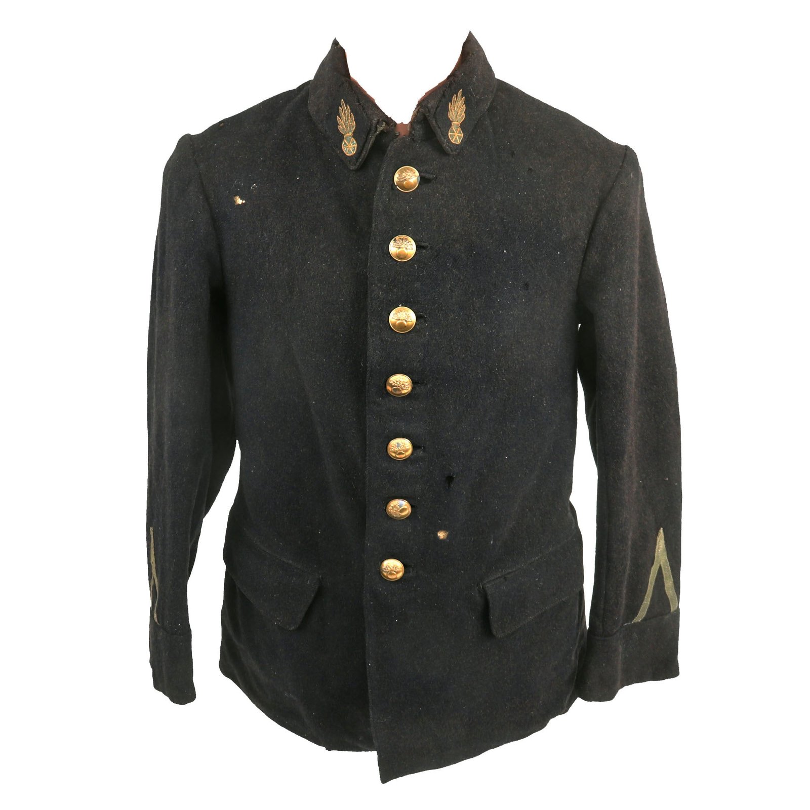 Buy Original French WWI Rare First Model Colonial Troops (Tiraullieurs) Dark Blue Tunic - Only Worn For 1 Year | Original Firearms Antique For Sale