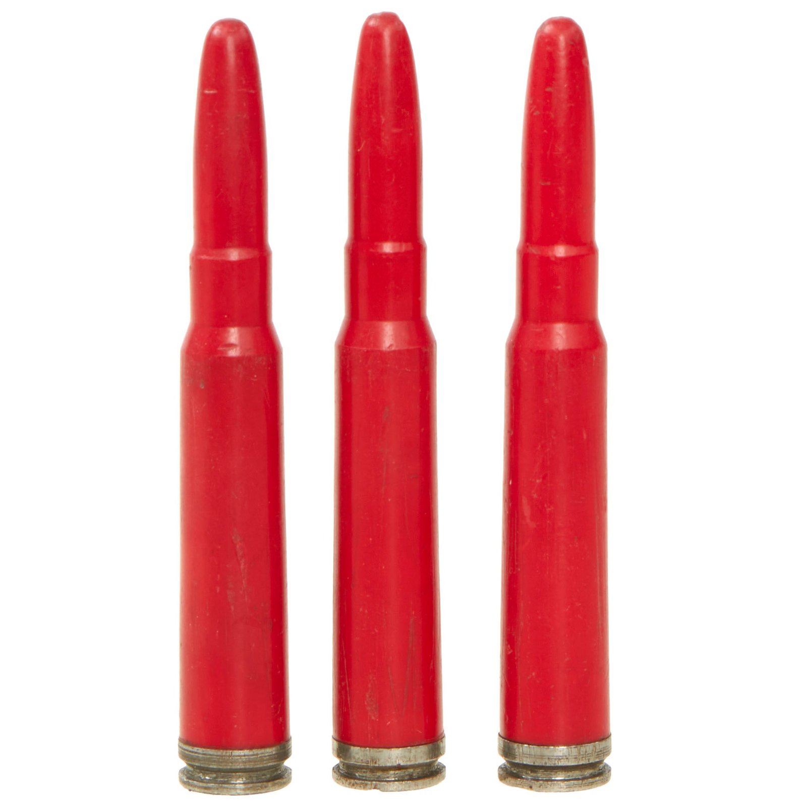 Buy Original German WWII Set of Three 8mm Mauser Red Plastic Exerzier Patronen Drill Training Rounds | Original Firearms Antique For Sale