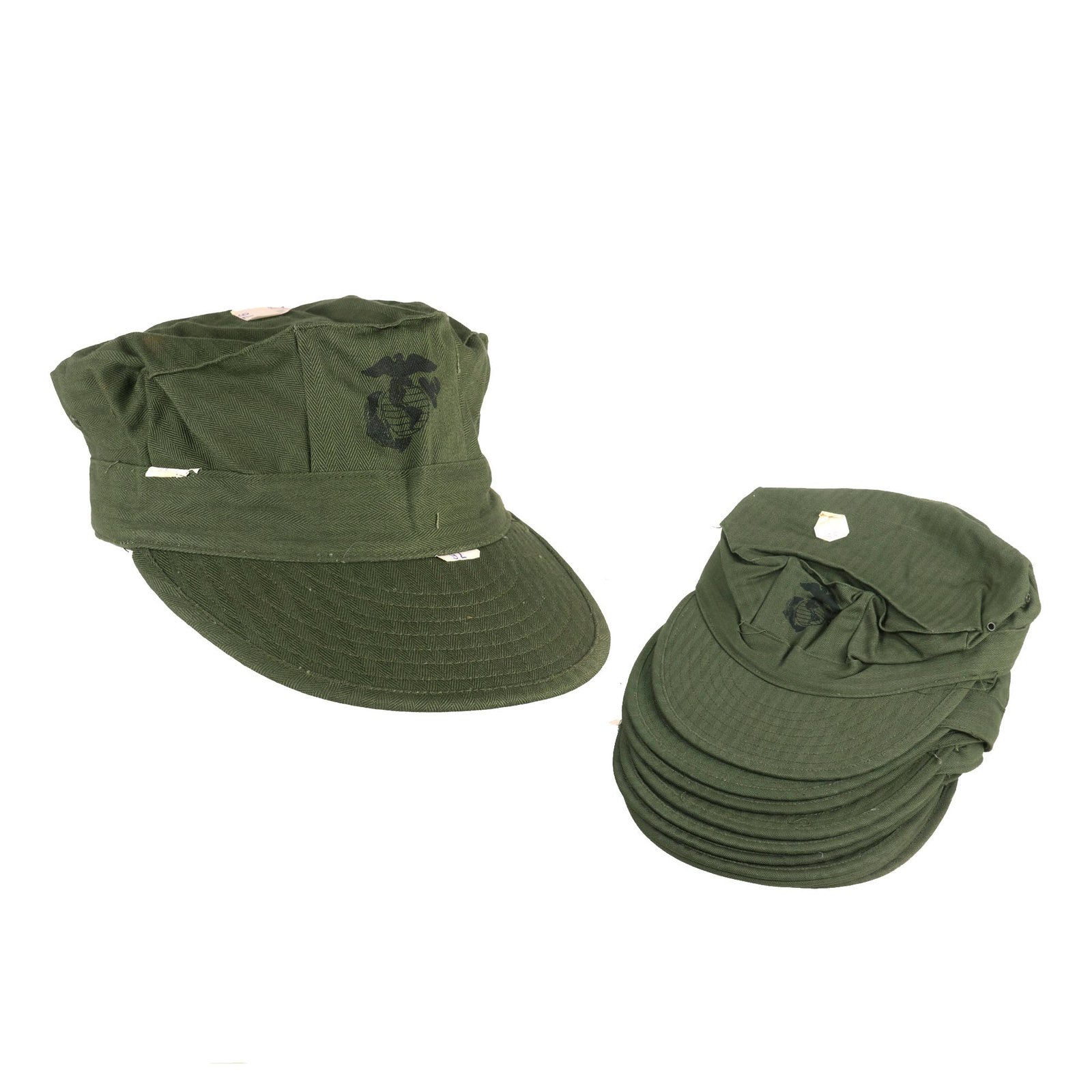 Buy Original U.S. Korean War US Marine Corps New Old Stock HBT Utility Field Cap - Size SMALL Only | Original Firearms Antique For Sale