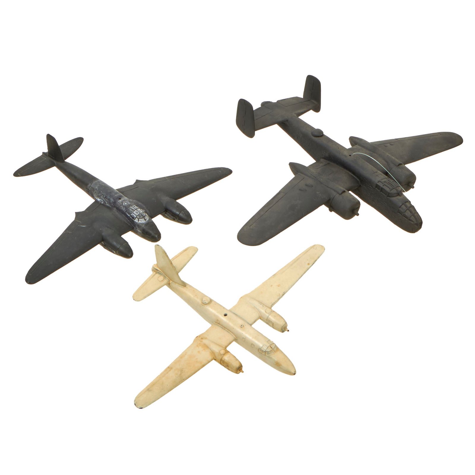 Buy Original U.S. WWII / Post War American and British Recognition Model Airplanes by Cruver - B-25, Lockheed P-2 Neptune (1948), and British de Havilland Mosquito | Original Firearms Antique For Sale