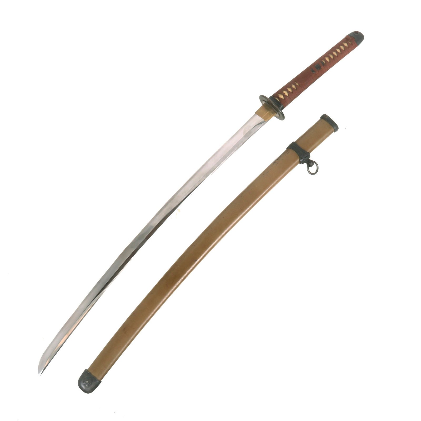 Buy Original WWII Japanese Army Officer P-1944 Rinji Seikishi Shin-Gunto Katana Sword by KATSUTERU with Scabbard - Dated 1945 | Original Firearms Antique For Sale