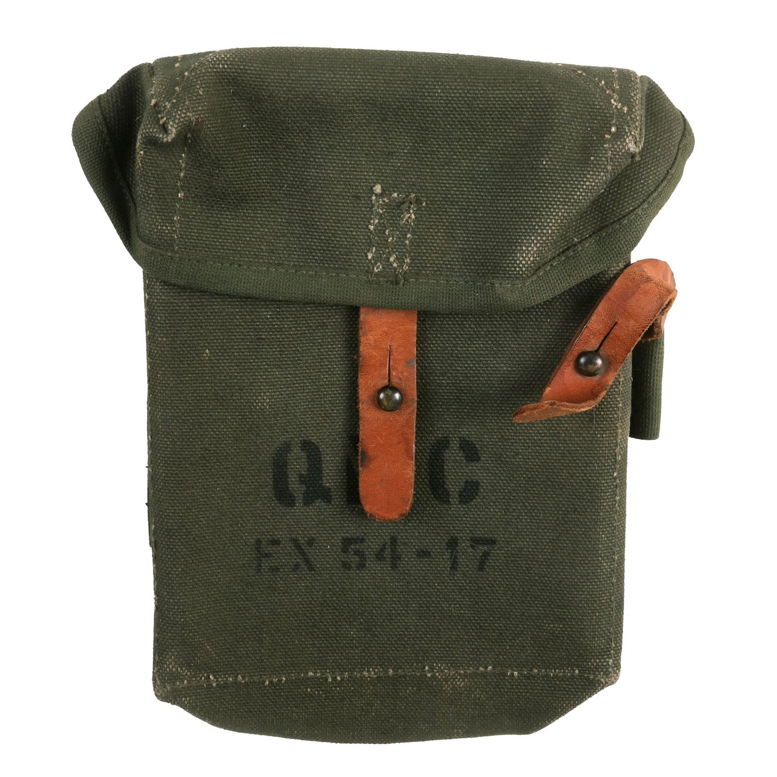 Buy Original U.S. Pre Vietnam War Era Experimental EX 54-17 Magazine Pouch For the T44 Prototype Rifle (M14) | Original Firearms Antique For Sale