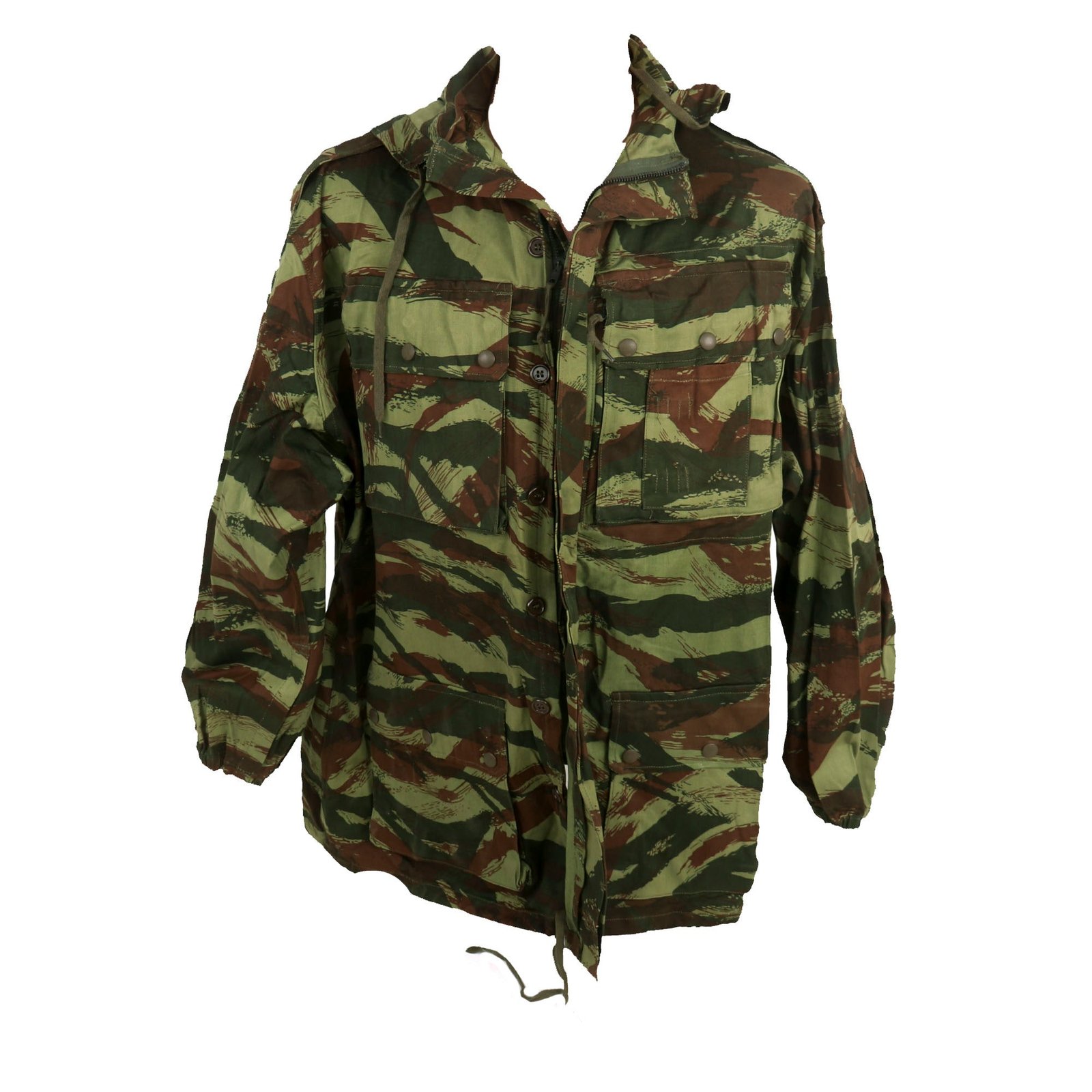 Buy Original French First Indochina War Era TAP 47/56 Lizard Camouflage Parachute Smock - Rare Unissued Condition, Not Israeli Marked | Original Firearms Antique For Sale