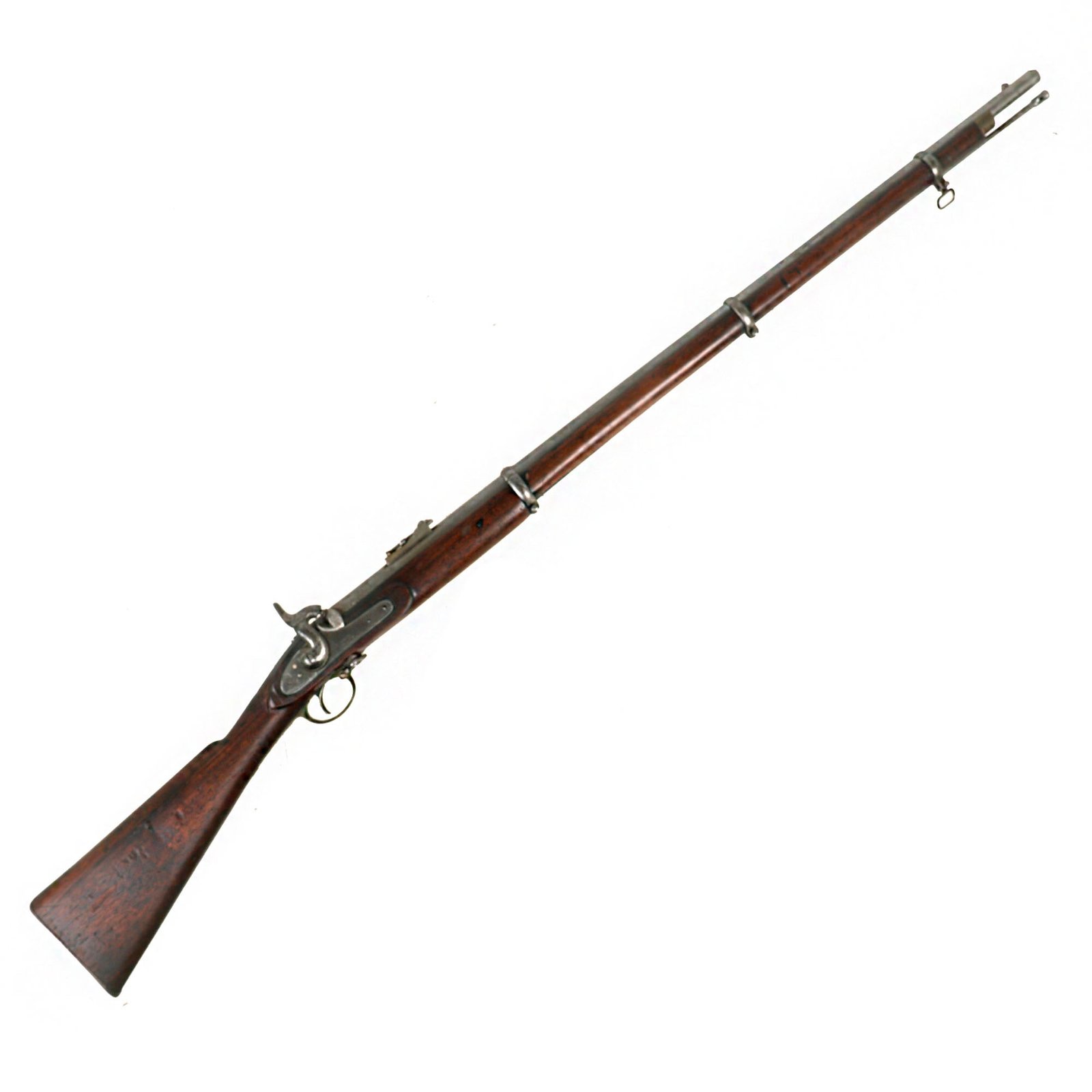 Buy Original U.S. Civil War Confederate Import 3rd Model P-1853 Enfield Three Band Rifle with Sinclair Hamilton & Co. Markings - Dated 1862 | Original Firearms Antique For Sale