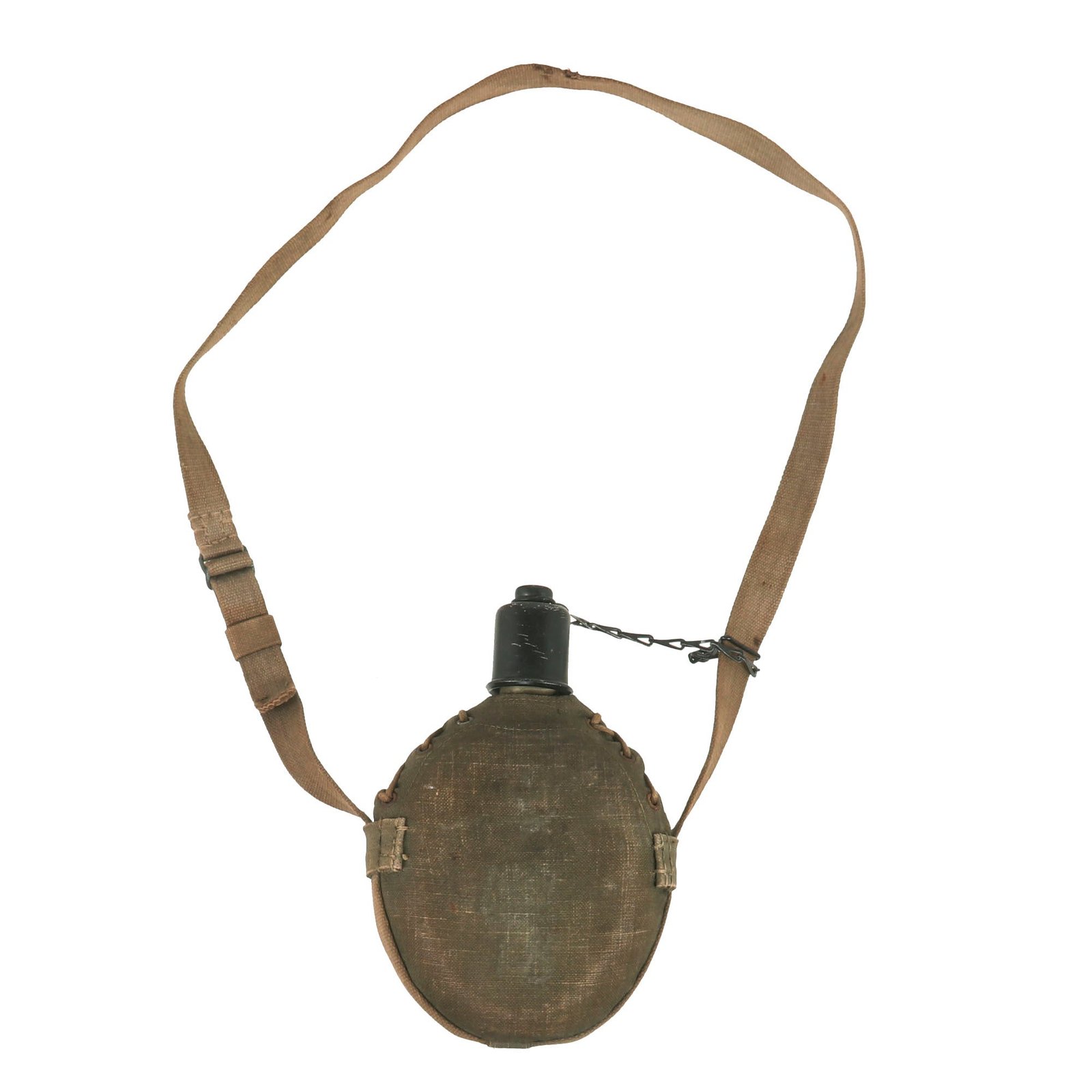 Buy Original Imperial Japanese WWII Special Naval Landing Forces Canteen with Canvas Cover & Strap | Original Firearms Antique For Sale