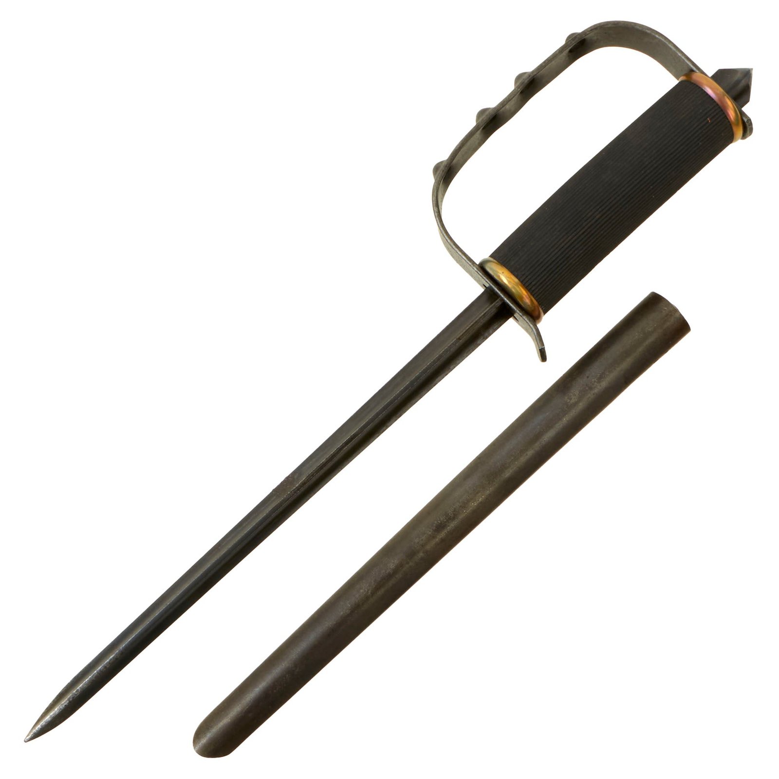 Buy Original U.S. WWII First Pattern OSS Drop Knife with Scabbard made from Springfield Trapdoor Bayonet | Original Firearms Antique For Sale