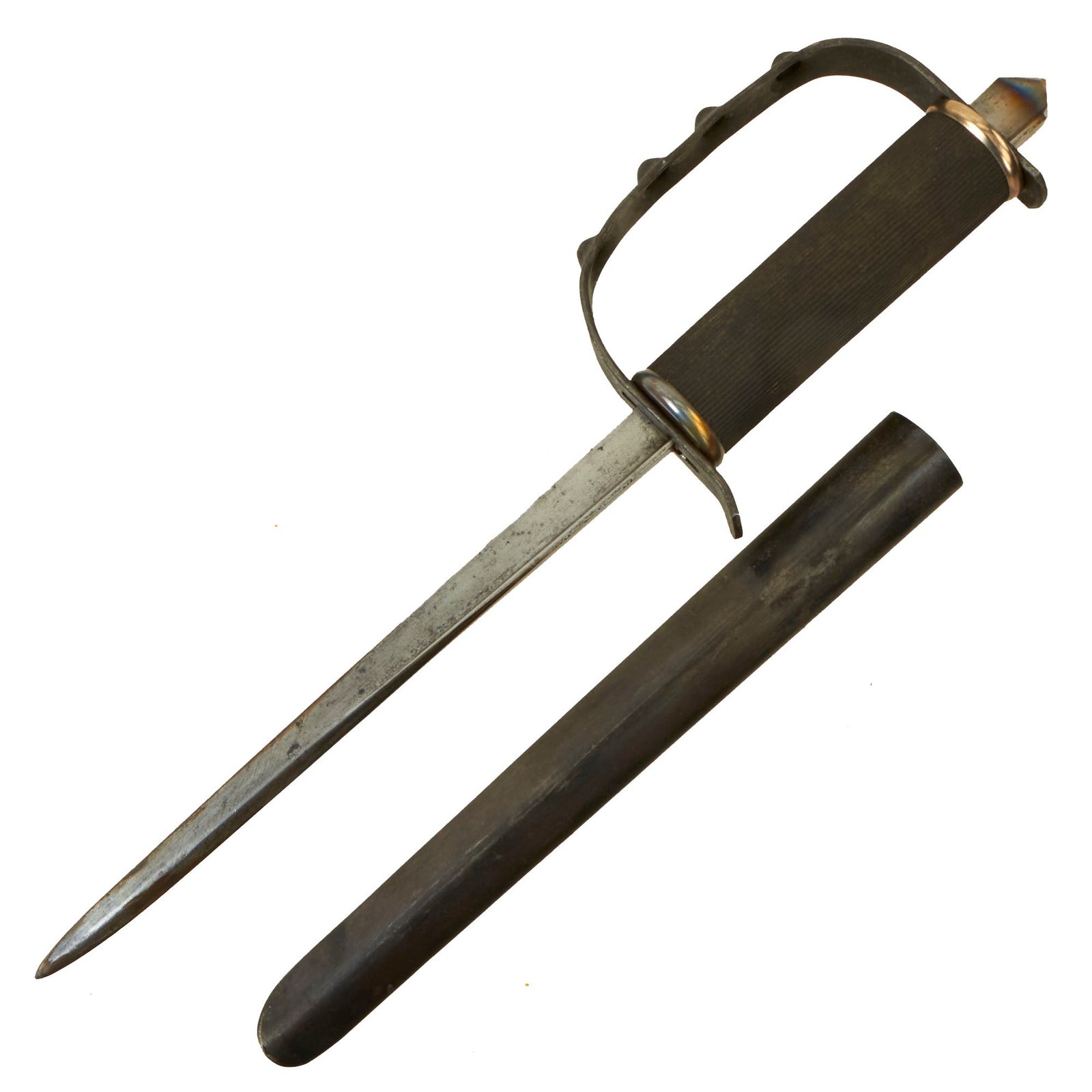 Buy Original U.S. WWII First Pattern OSS Drop Knife with Scabbard made from Springfield Trapdoor Bayonet | Original Firearms Antique For Sale
