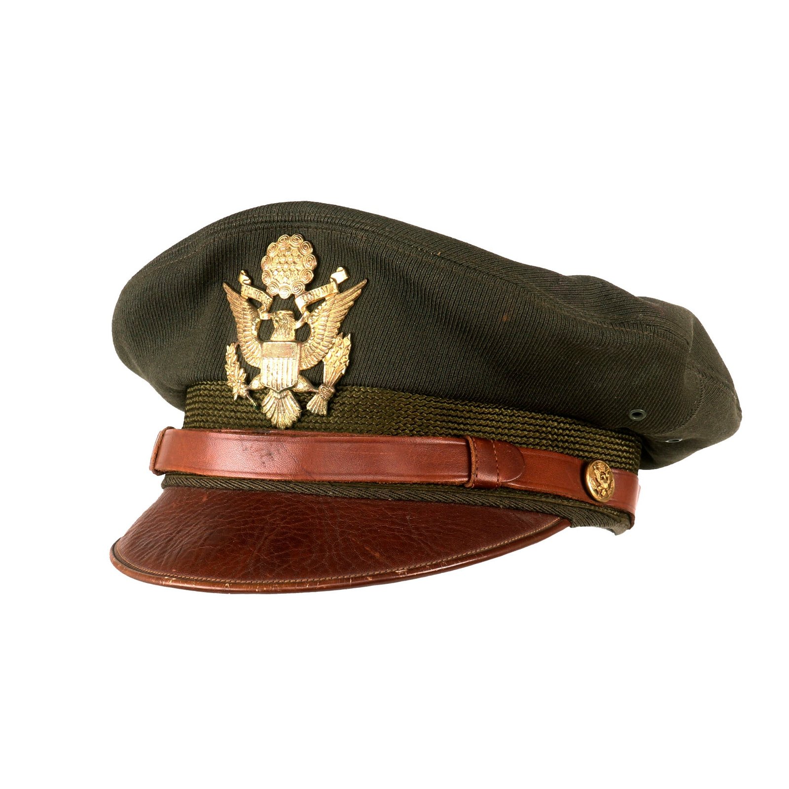 Buy Original U.S. WWII USAAF Named Officer’s Crush Visor Cap with “Travel Journal” Under Visor - FLIGHTER by BANCROFT | Original Firearms Antique For Sale