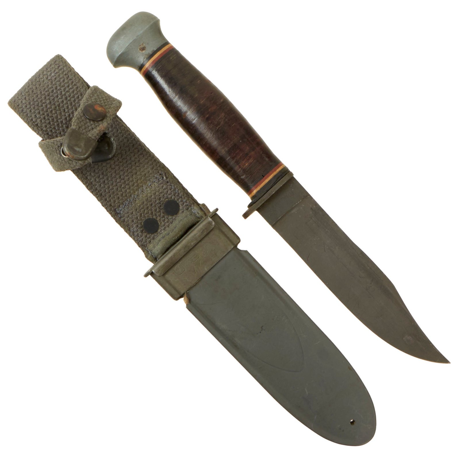 Buy Original Unissued U.S. WWII Navy USN Mark 1 PAL RH-35 Fighting Knife with USN MK1 Scabbard by B.M. Co | Original Firearms Antique For Sale