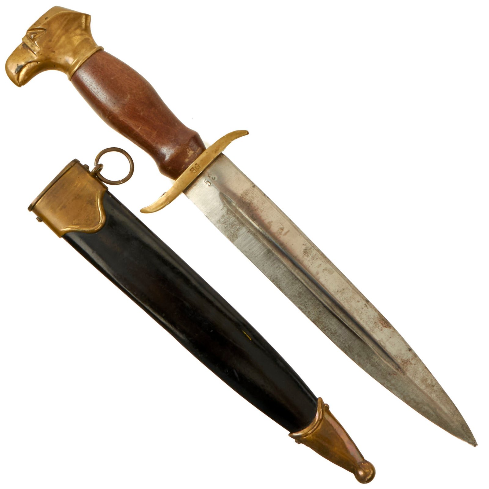 Buy Original Slovakian WWII M39 Hlinka Guard Dagger with Scabbard - Slovak SS | Original Firearms Antique For Sale
