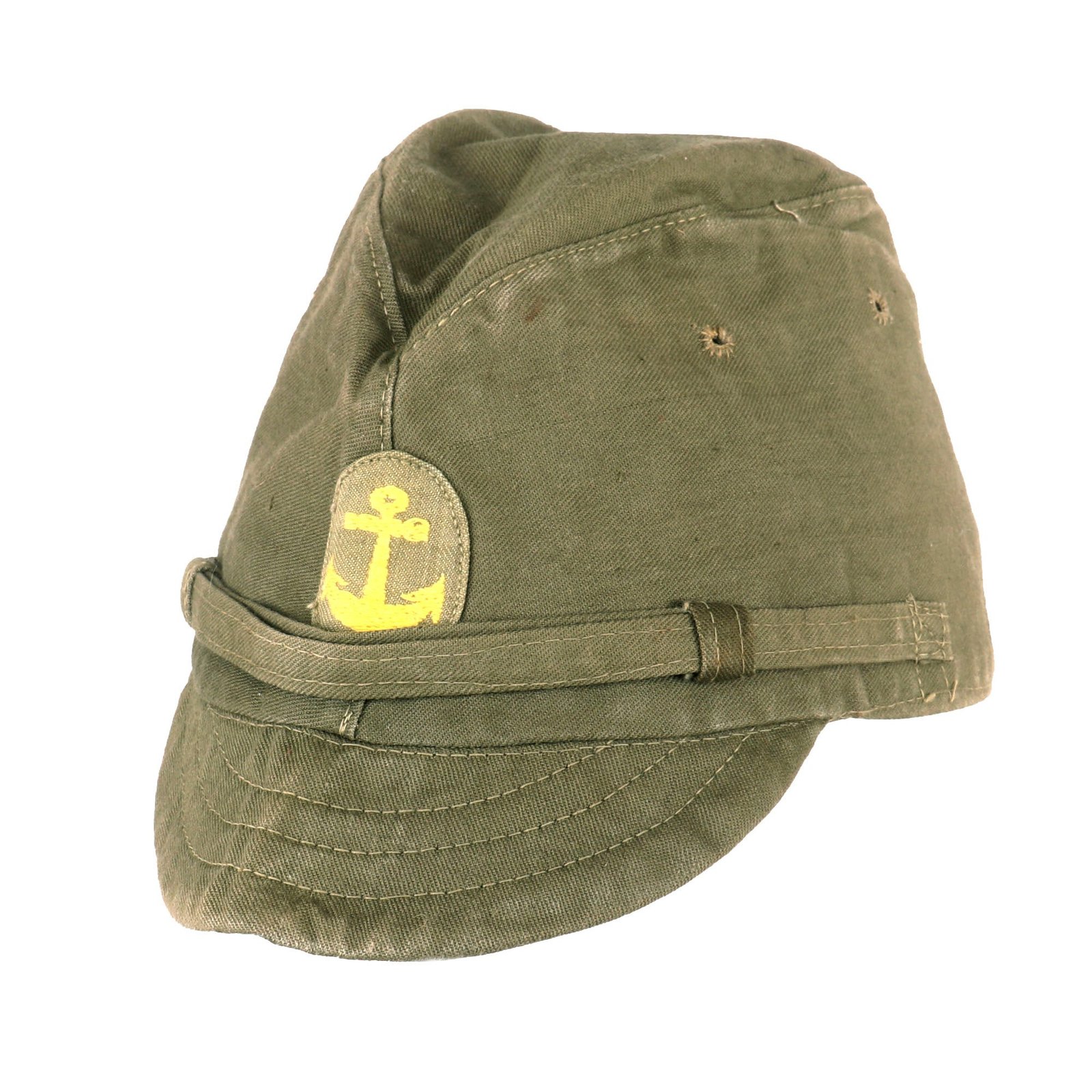 Buy Original Japanese WWII Naval Landing Forces Officer Cotton Forage Cap Likely Dated 1944 - SNLF | Original Firearms Antique For Sale