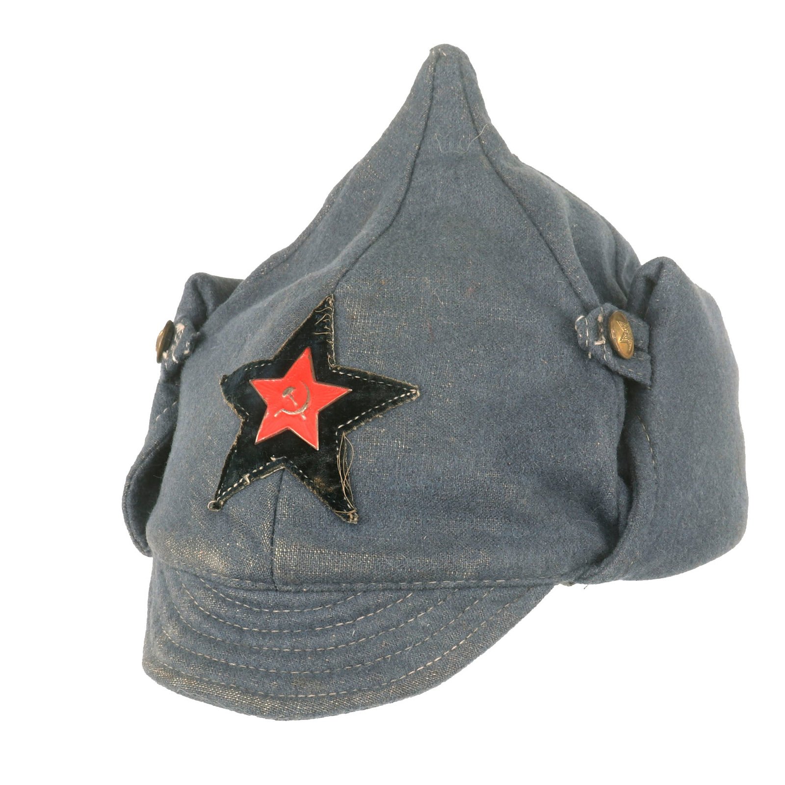 Buy Original Soviet WWII M27 Budenovka Winter Cap - Engineers | Original Firearms Antique For Sale