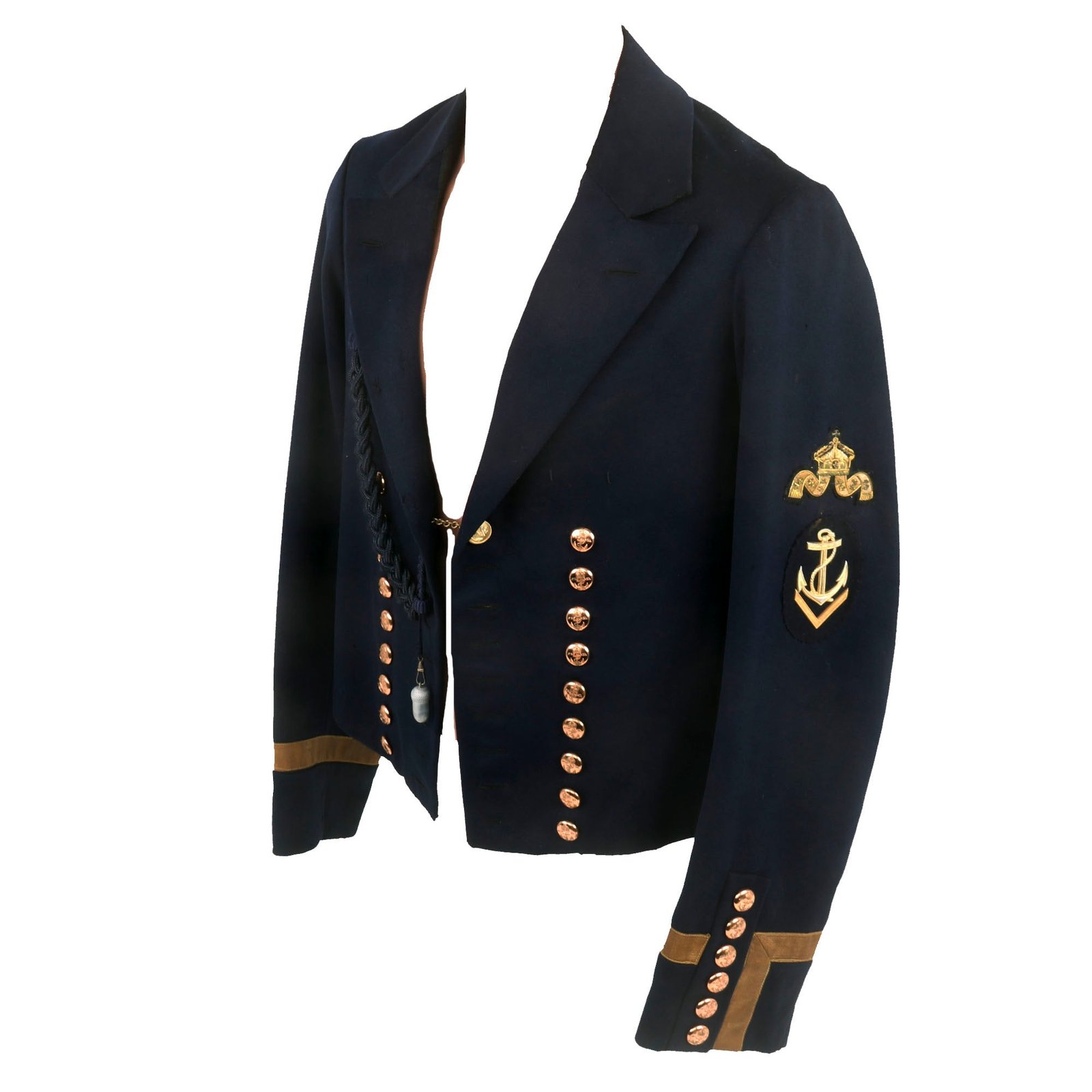 Buy Original Imperial German Kaiserliche Marine Bootsmann (Chief Petty Officer) Officer’s Jacket with Bullion Insignia & Schützenschnur Marksmanship Cord | Original Firearms Antique For Sale