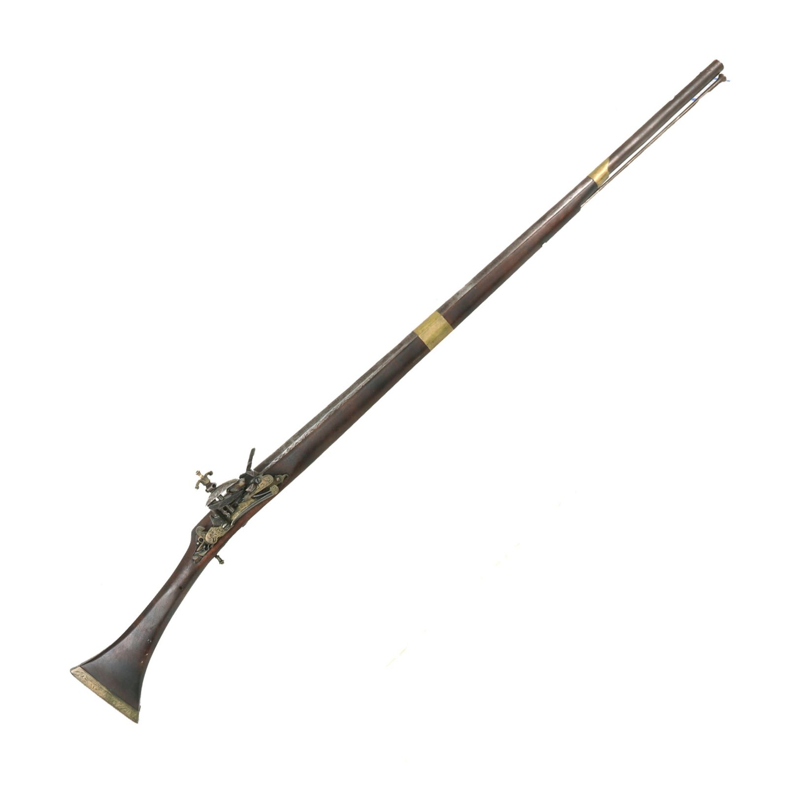 Buy Original Early 19th Century North African Kabylia Style Snaphaunce Lock Jezail Camel Gun - circa 1800 | Original Firearms Antique For Sale