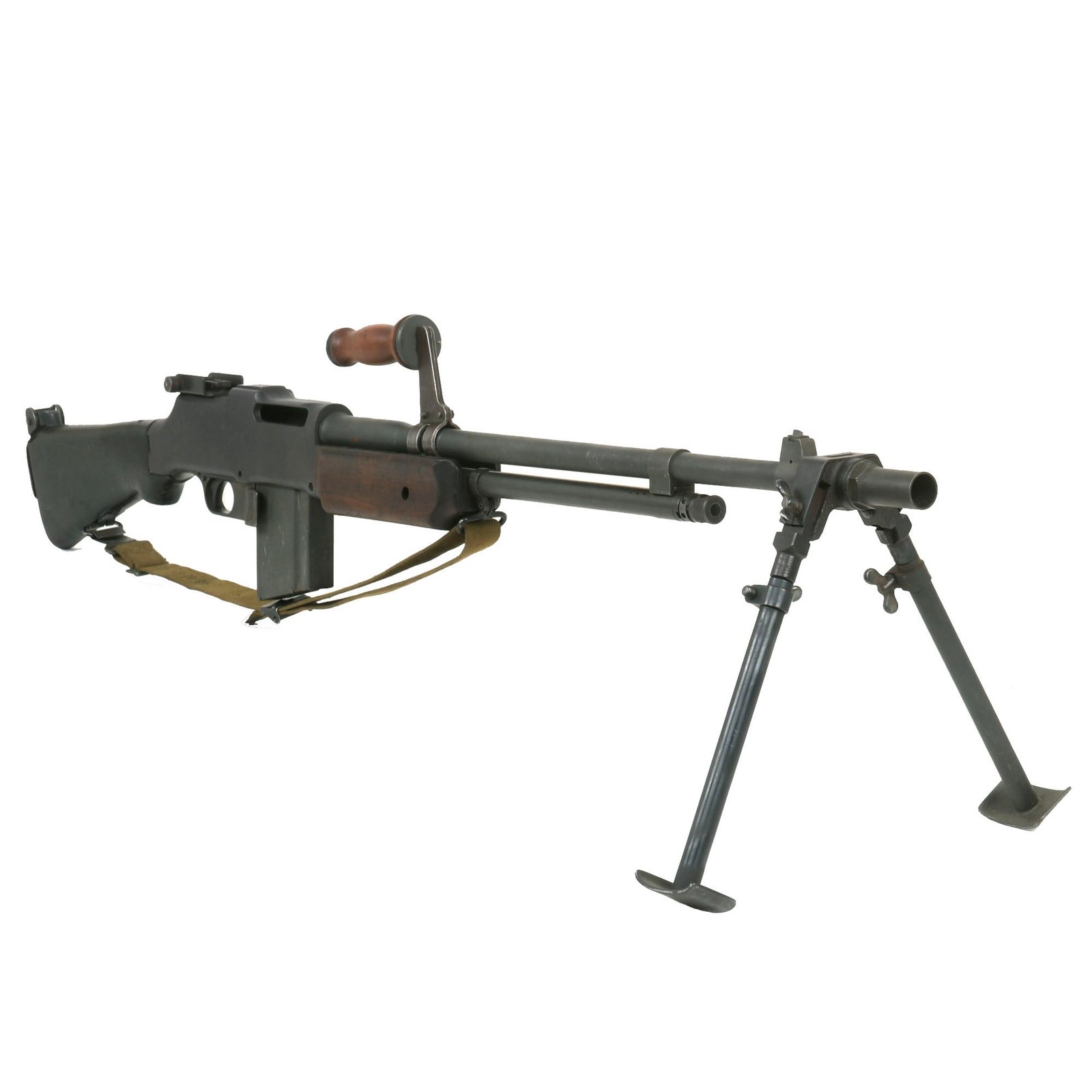 Buy Original U.S. Korean War BAR Browning M1918A2 Display Gun Constructed using Genuine Parts with Sling - Live ROT II Barrel Dated 7-52 | Original Firearms Antique For Sale