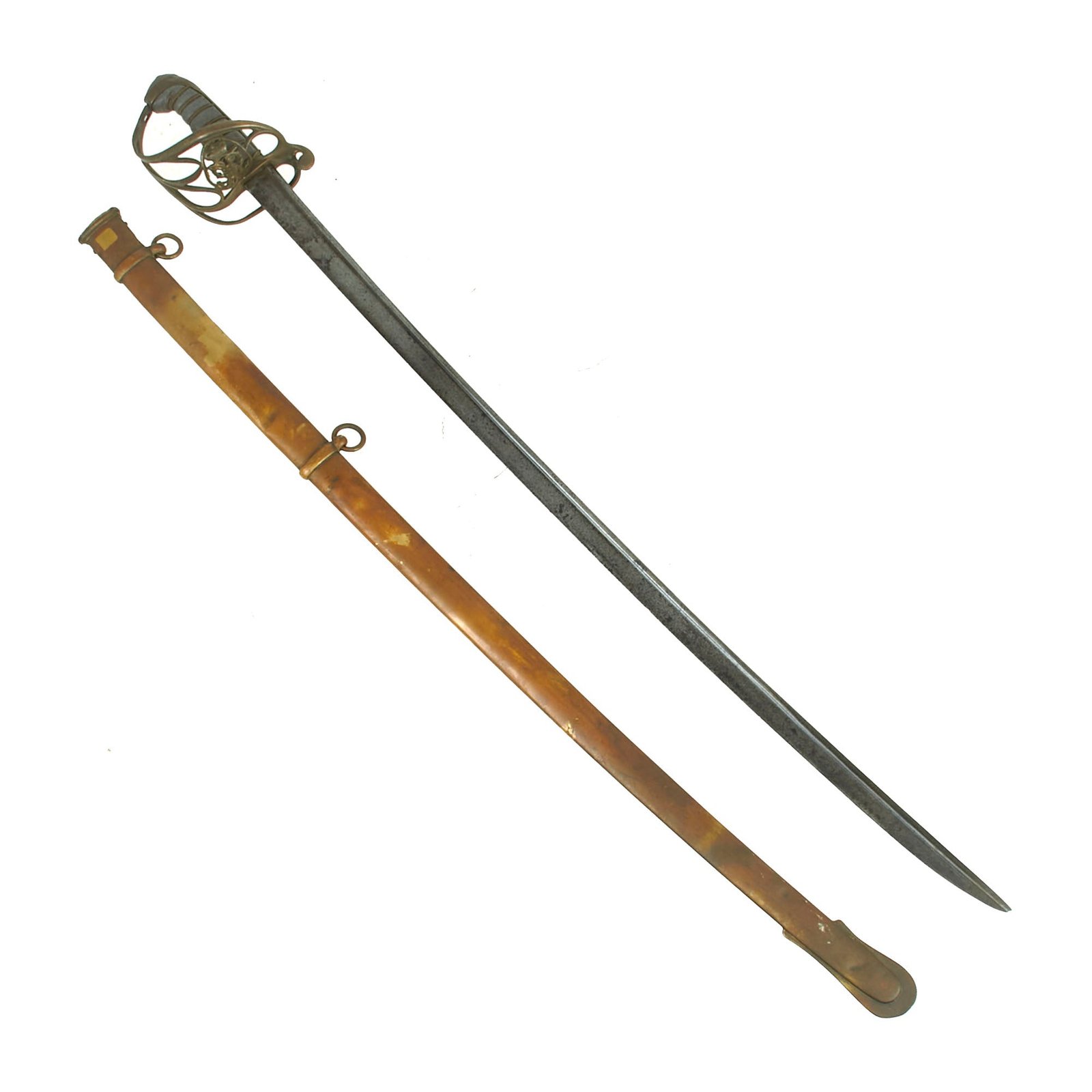 Buy Original British First Anglo-Burmese War Era 1822 Pattern Infantry Officer’s Sword & Scabbard with George IV Royal Cypher | Original Firearms Antique For Sale