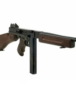 Buy Original U.S. WWII Thompson M1A1 Aluminum Receiver Display Submachine Gun Serial 6913 with Live Barrel and Magazine | Original Firearms Antique For Sale
