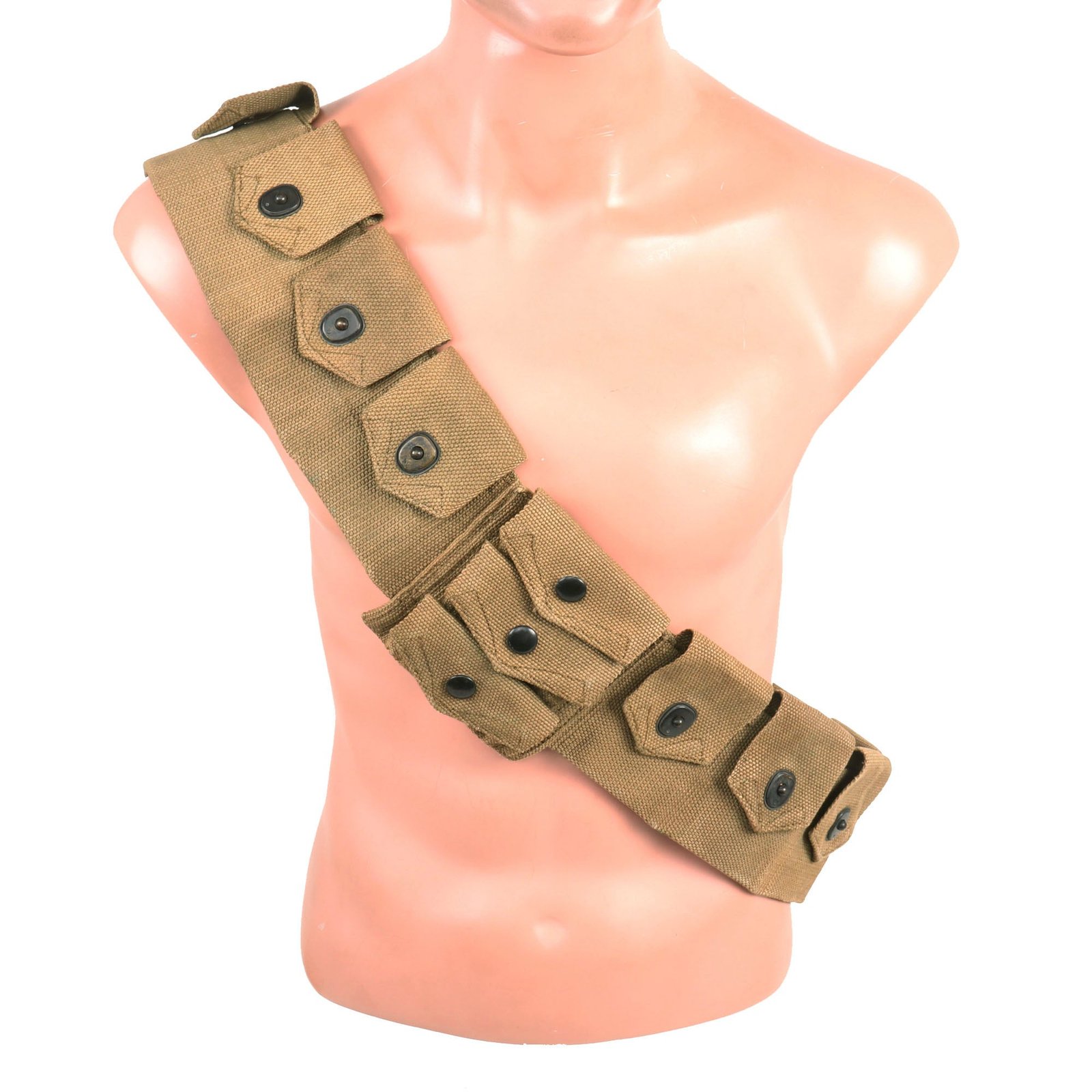 Buy Original U.S. WWI M1912 Cavalry Ammunition Bandolier by MILLS Dated 1917 - Unissued | Original Firearms Antique For Sale
