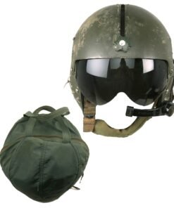 Buy Original U.S. Vietnam War Era Named APH-5 Helicopter Pilot Flying Helmet by Sierra Engineering Company With Early “Bowling Ball” Storage Bag - Size Large | Original Firearms Antique For Sale