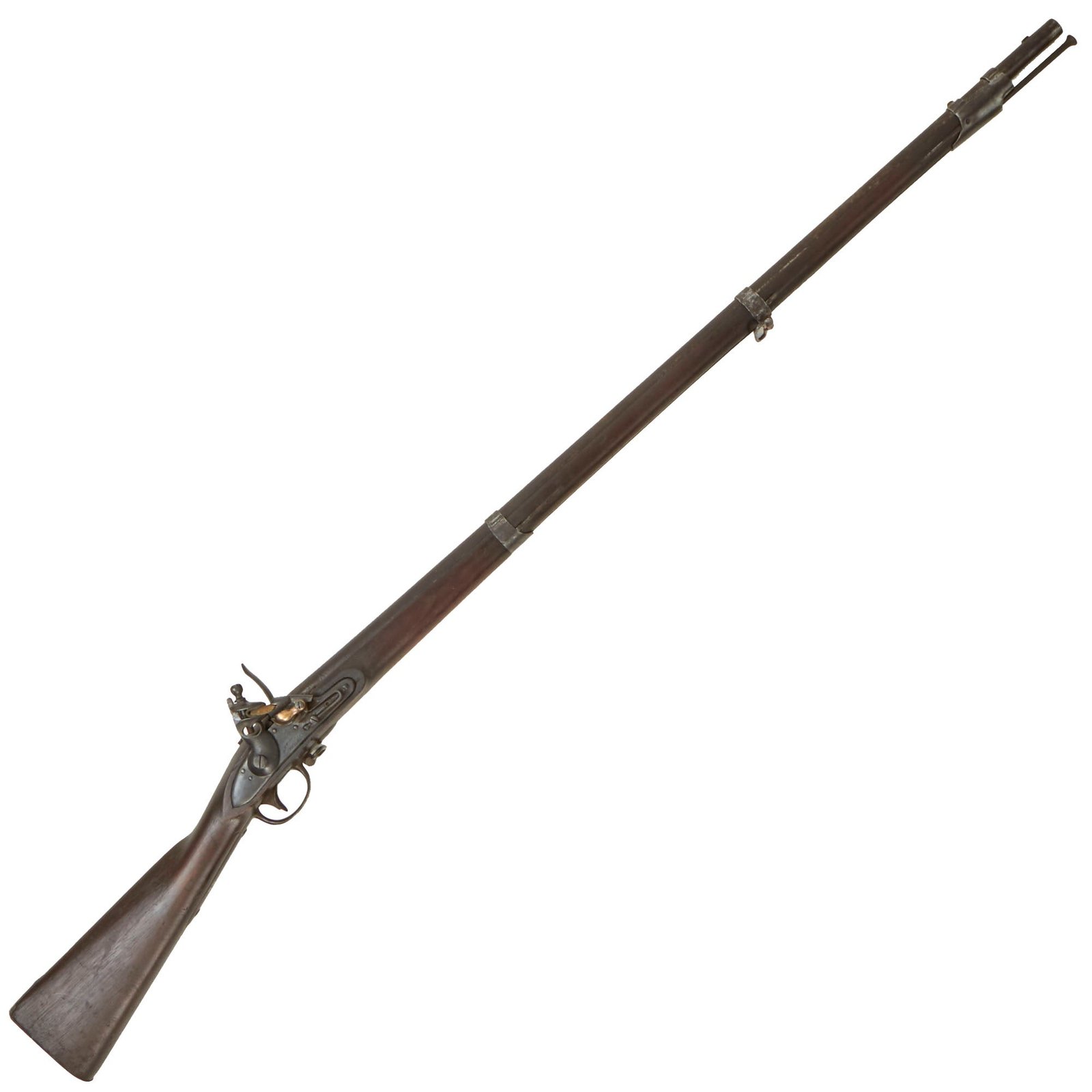 Buy Original U.S. Model 1816 Flintlock Contract Musket by Marine T. Wickham of Philadelphia - Unconverted | Original Firearms Antique For Sale