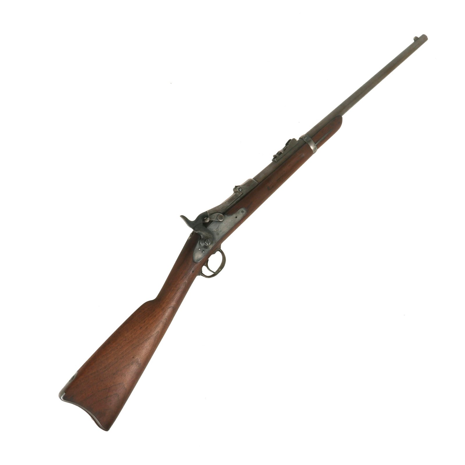 Buy Original U.S. Indian Wars General Custer Serial Range Springfield Trapdoor Model 1873 Saddle Ring Carbine serial 43350 - Possible 7th Cavalry Issue - Manufactured in 1875 | Original Firearms Antique For Sale