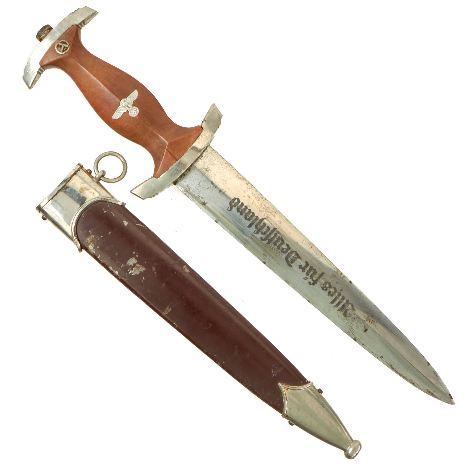 Buy Original German WWII SA Dagger by Carl Eickhorn dated 1941 with Scabbard - RZM M7/66 | Original Firearms Antique For Sale