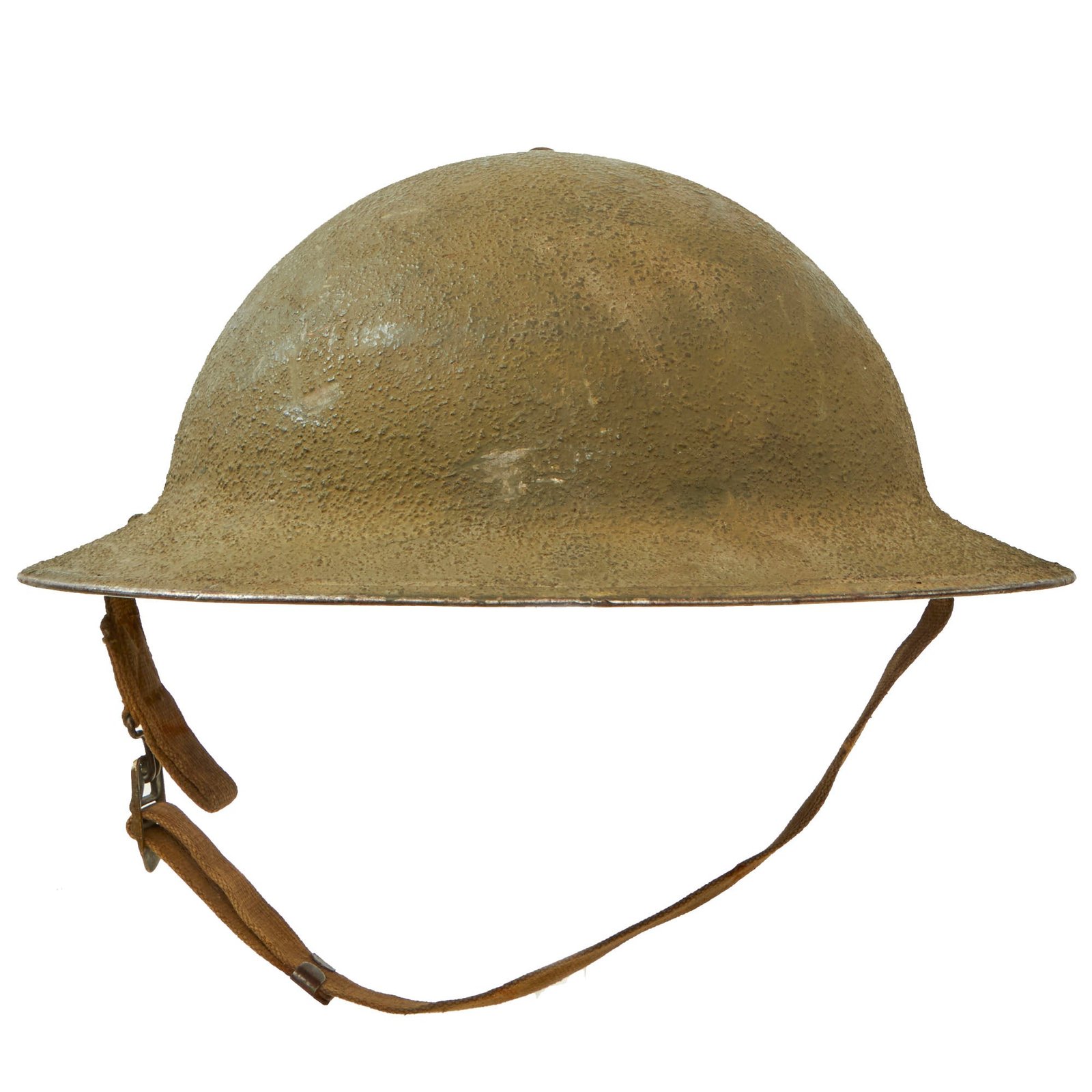 Buy Original U.S. WWII M1917A1 Kelly Helmet with Full Liner and Chinstrap - Made from WWI Doughboy Helmet | Original Firearms Antique For Sale