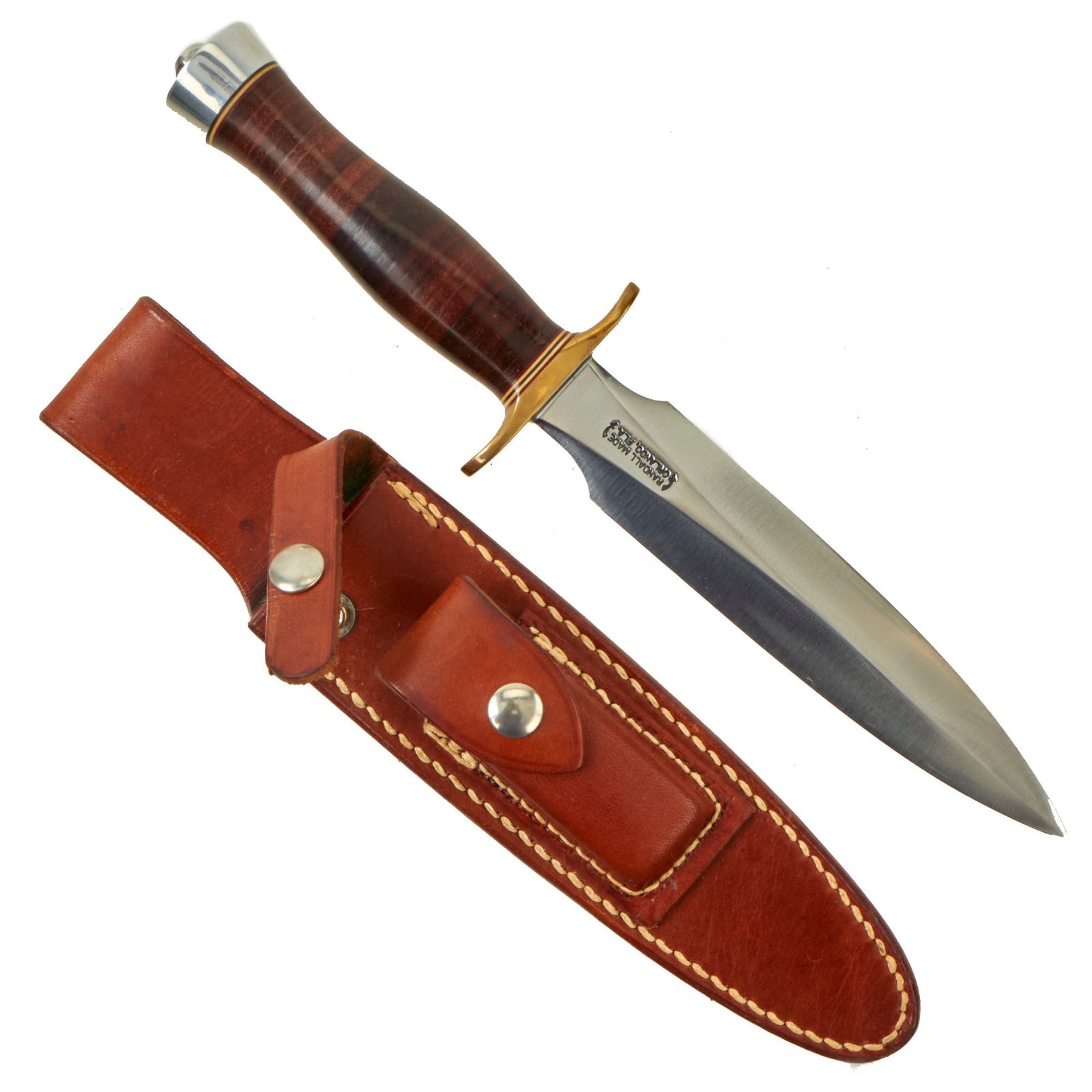 Buy Original U.S. Vietnam War Era Excellent Randall Model 2 Fighting Knife With Original Whetstone and Sheath | Original Firearms Antique For Sale