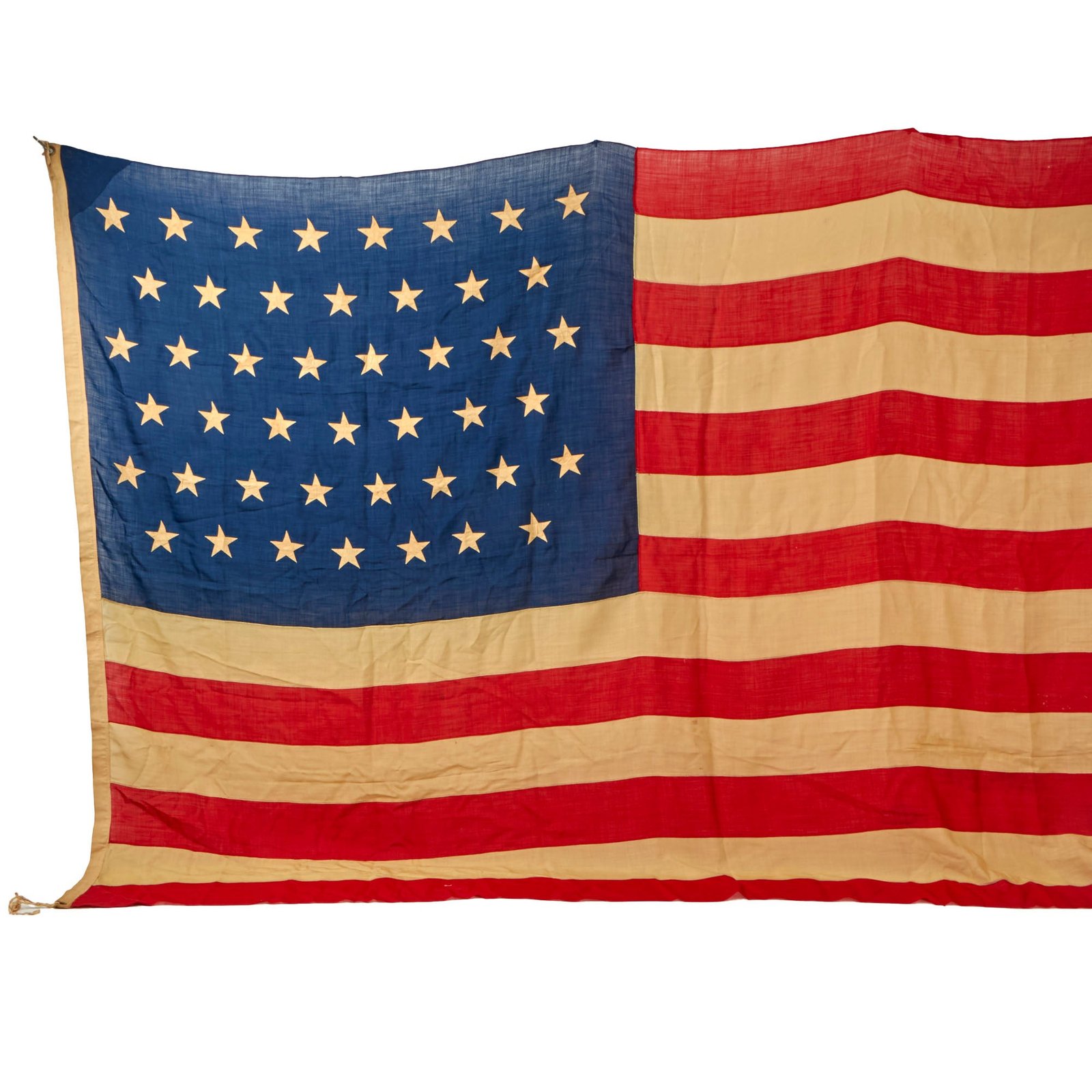 Buy Original U.S. Spanish American War 45 Star Wool National Flag - 73” x 116” | Original Firearms Antique For Sale