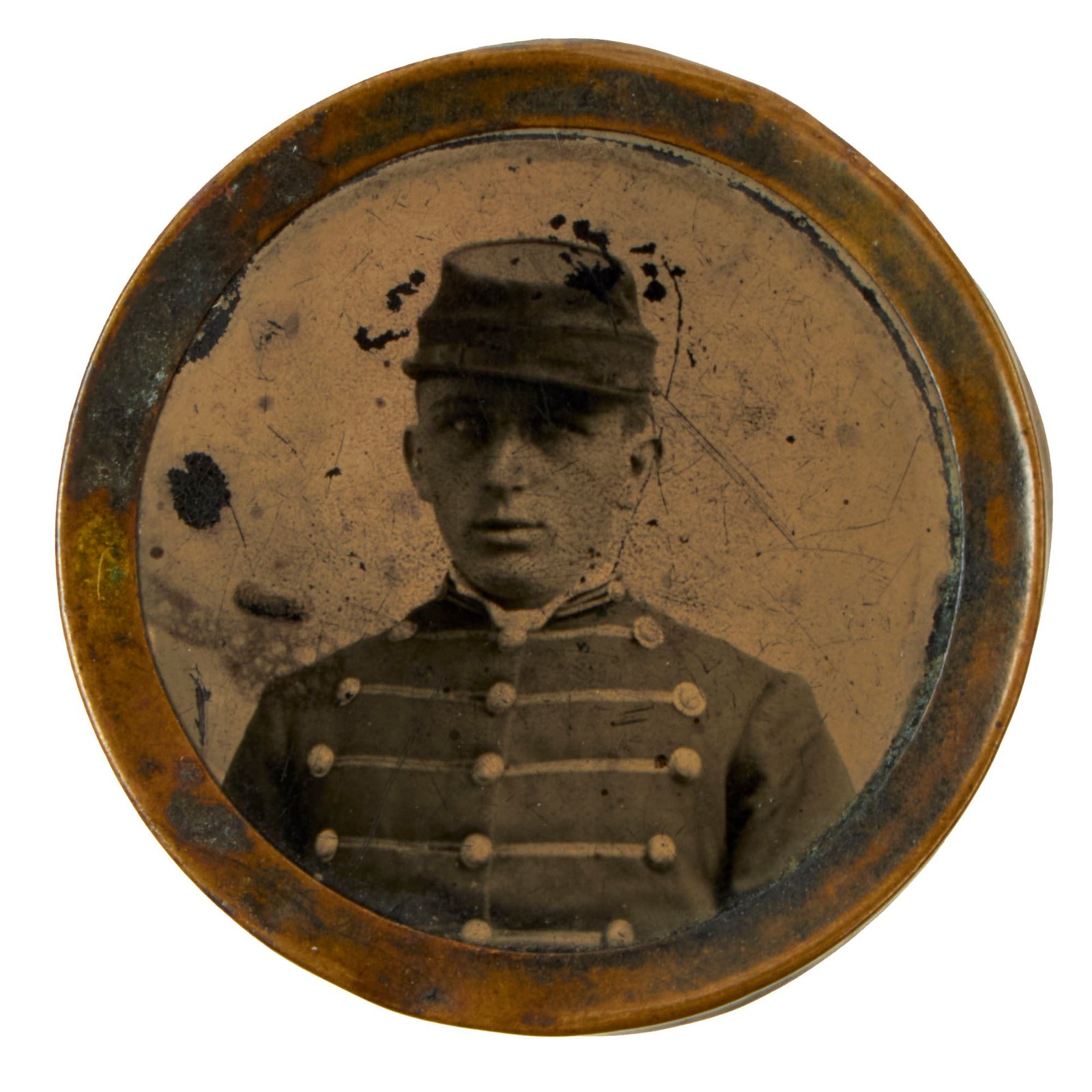 Buy Original U.S. Indian Wars Era Army Soldier Shaw’s “Pocket Gem” Photograph | Original Firearms Antique For Sale