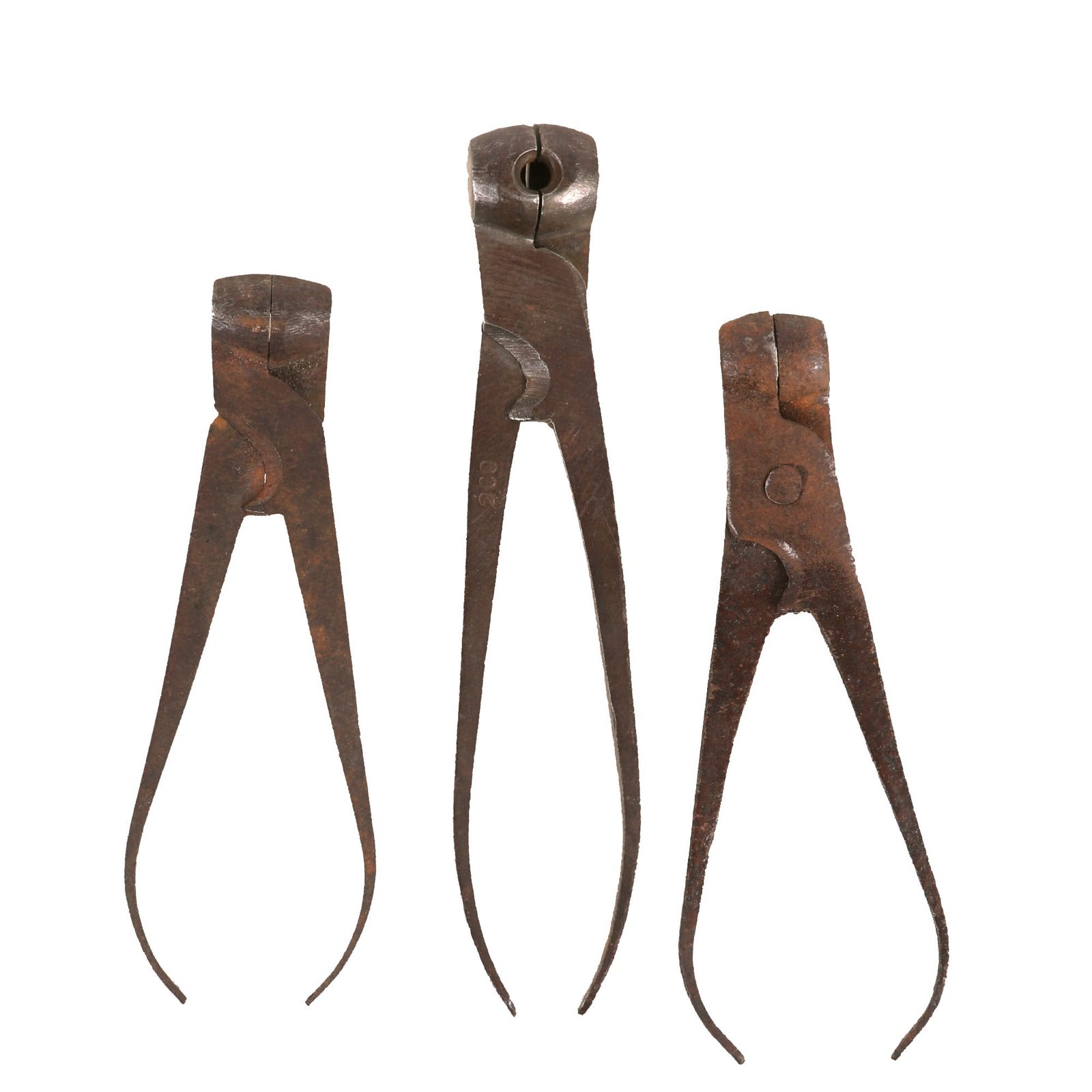 Buy Original U.S. Pre-Civil War 1850s Lot of Three Large & Small Caliber Bullet Molds | Original Firearms Antique For Sale