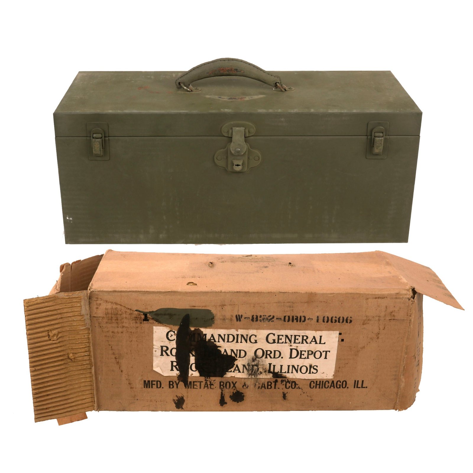 Buy Original U.S. WWII NOS Armorer’s Toolchest M6 in Original Shipping Box - Dated 1942 | Original Firearms Antique For Sale