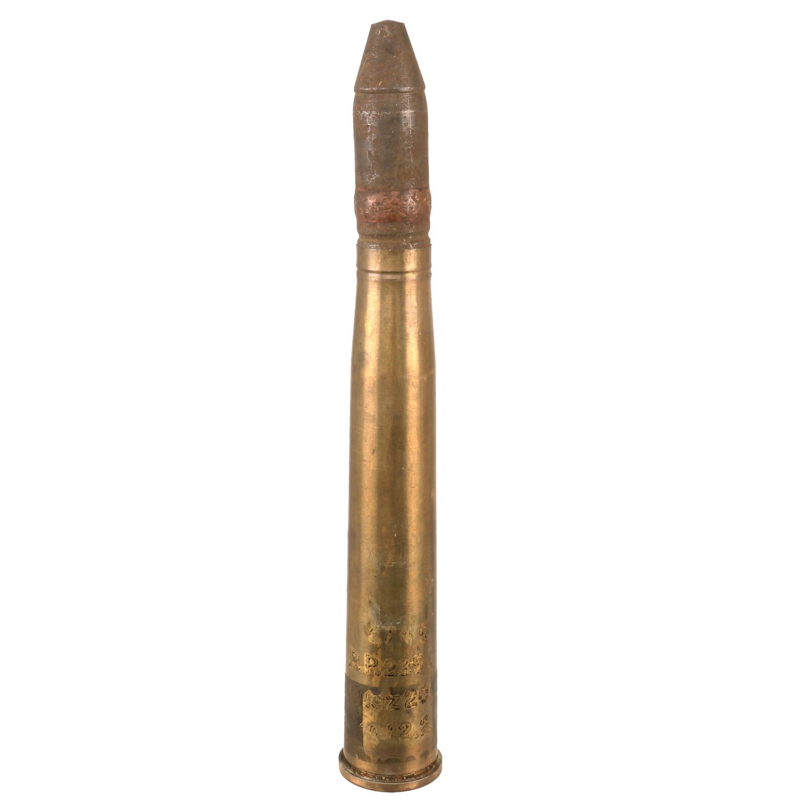 Buy Original German WWII Inert 4cm Flak 28 Bofors Anti-Aircraft Round - Dated 1942 | Original Firearms Antique For Sale