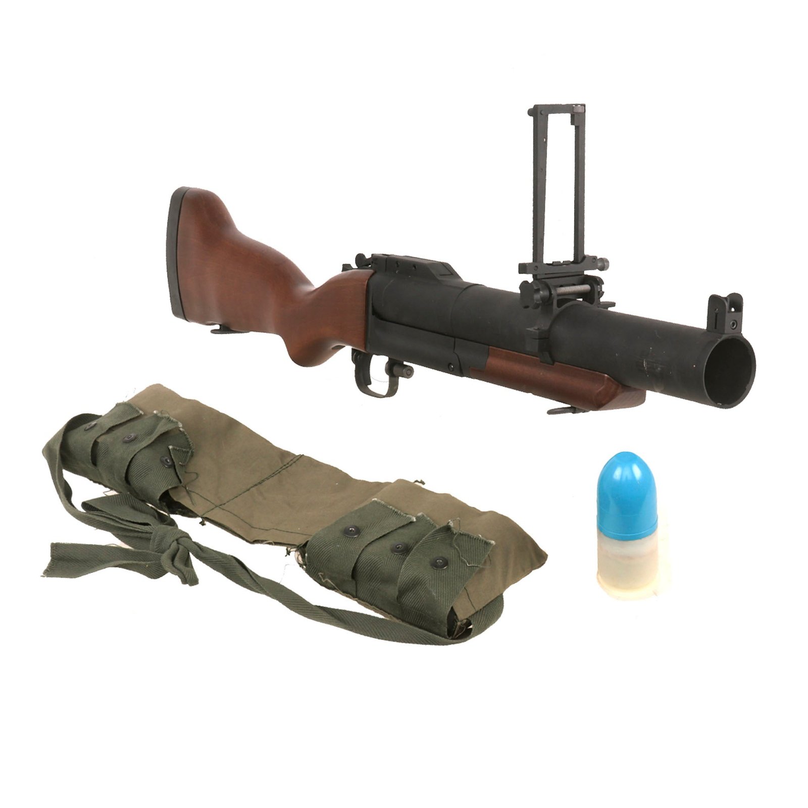 Buy U.S. Vietnam War Replica M79 Inert Grenade Launcher with Dummy Rounds in Bandolier | Original Firearms Antique For Sale