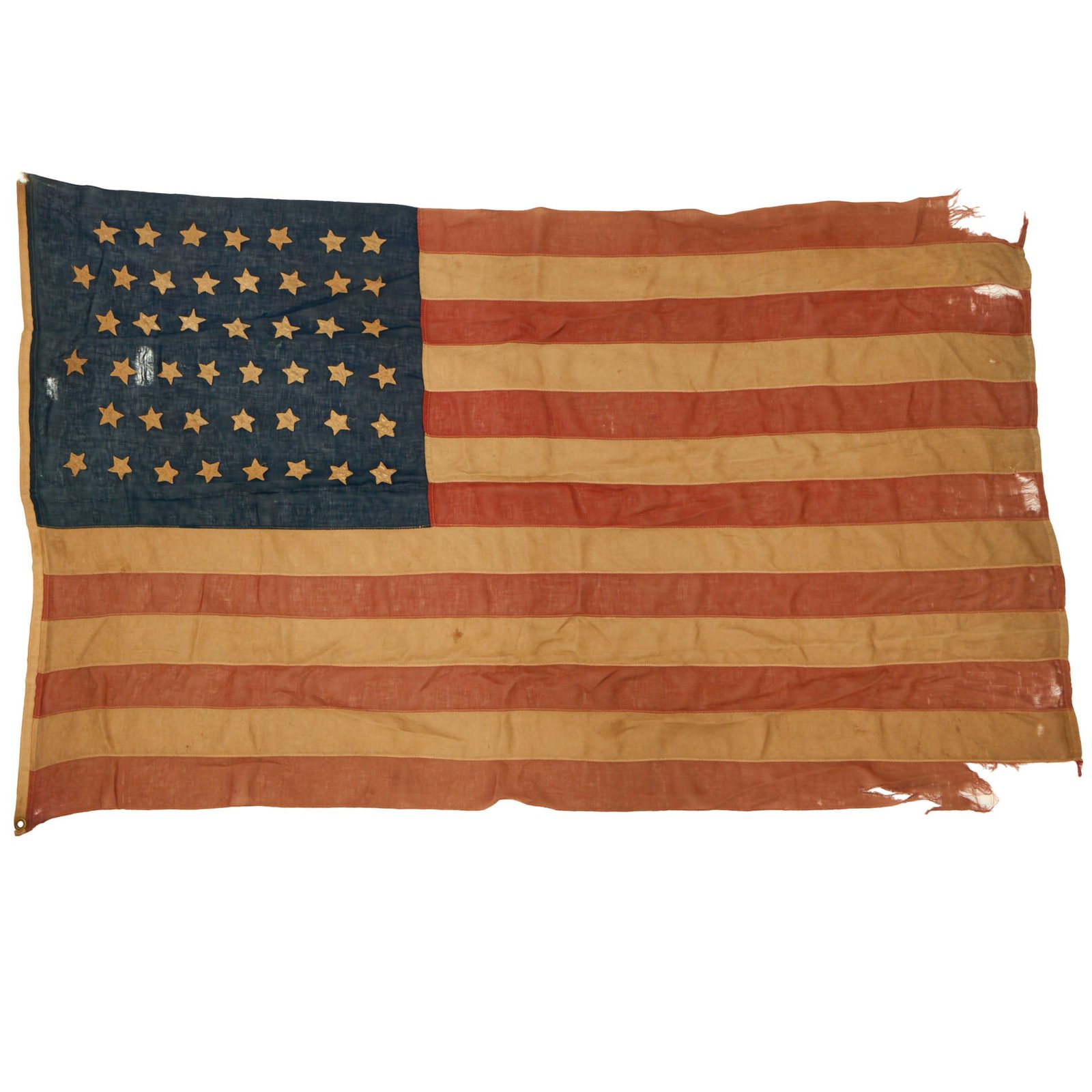 Buy Original U.S. Spanish American War 45 Star Wool National Flag - 46 x 70” | Original Firearms Antique For Sale