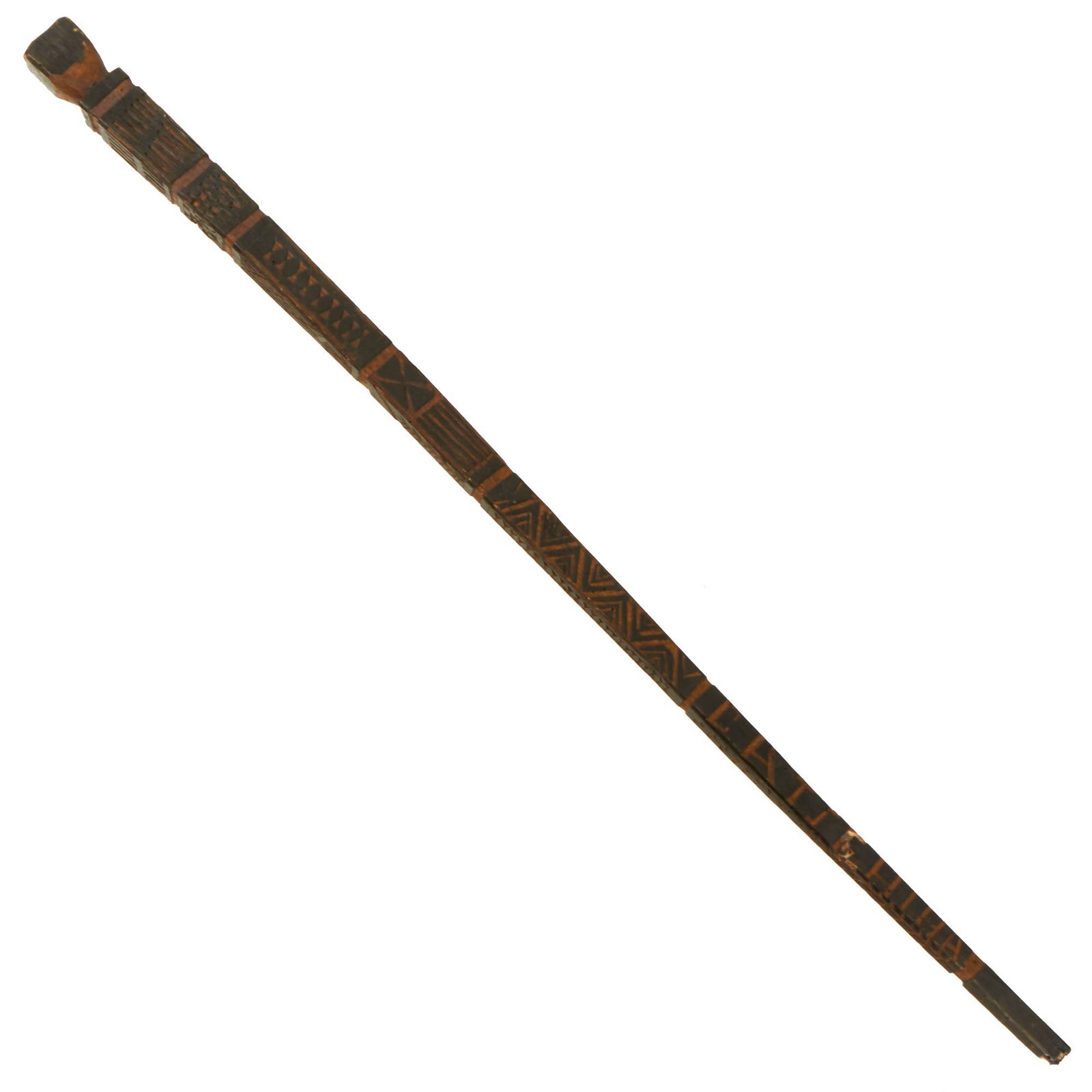 Buy Original German WWII Eastern Front Hand Carved Wolchow Stock Walking Stick | Original Firearms Antique For Sale