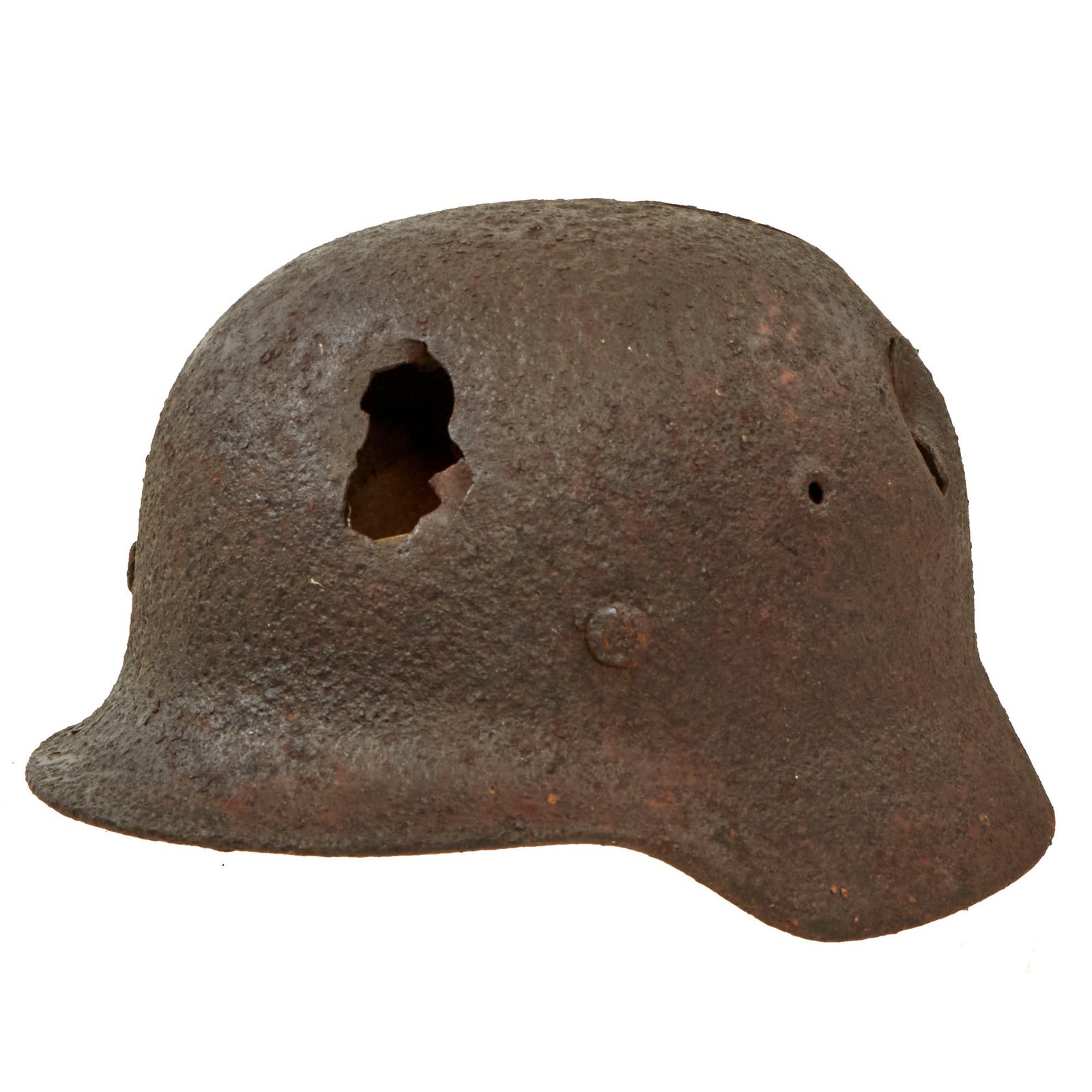 Buy Original German WWII M40 Battle Damaged Relic Helmet - Size 64 | Original Firearms Antique For Sale