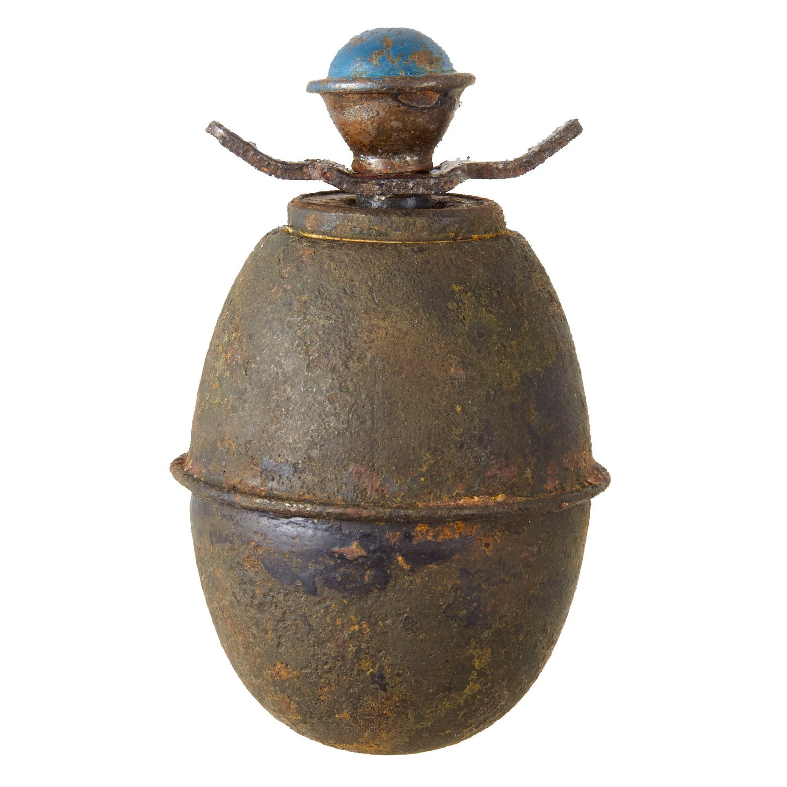 Buy Original German WWII M-39 Egg Hand Grenade with 1944 Dated Fuze - Inert Eierhandgranate | Original Firearms Antique For Sale