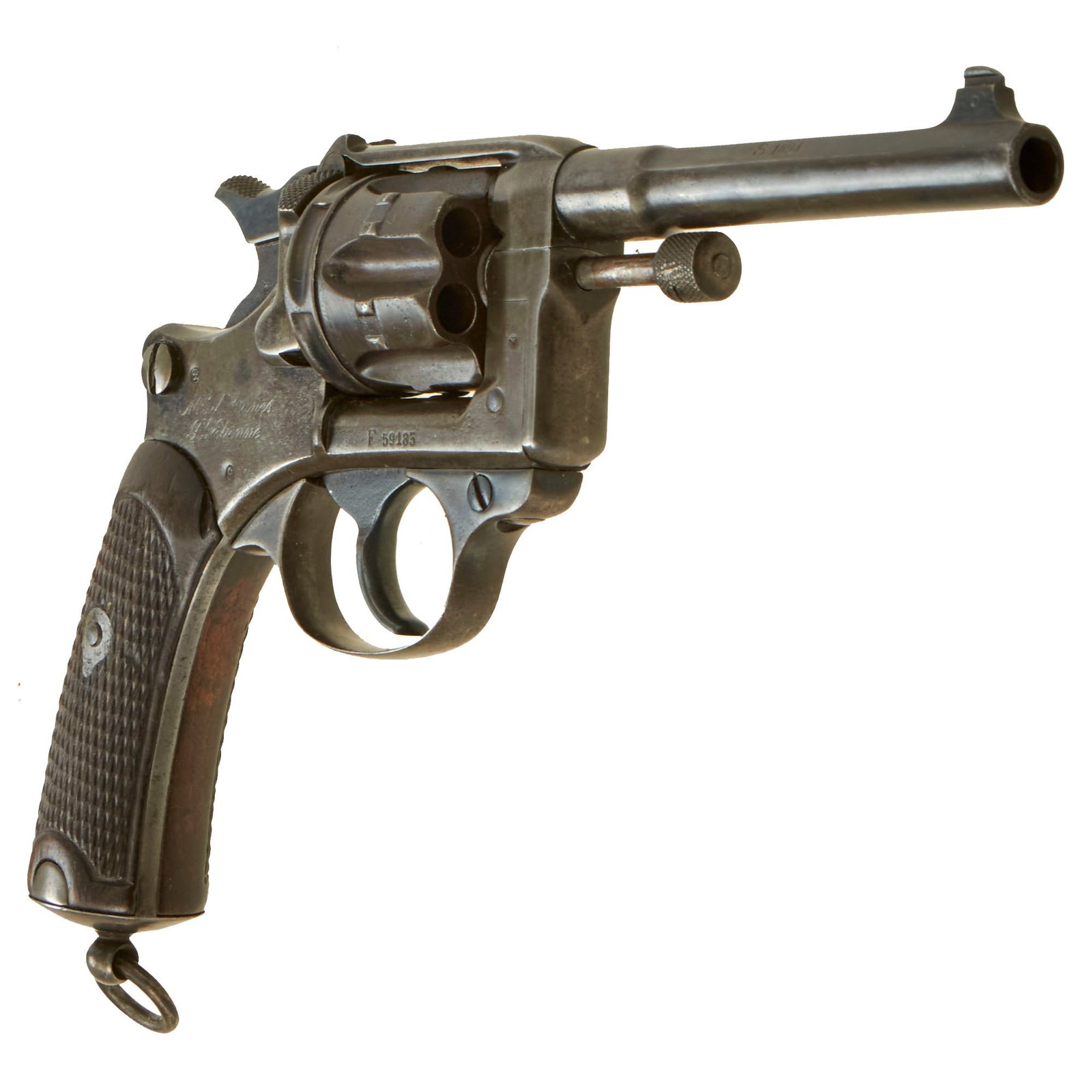 Buy Original French WWI Era Modèle 1892 Lebel Revolver in 8mm Dated 1894 - Serial F 59185 | Original Firearms Antique For Sale