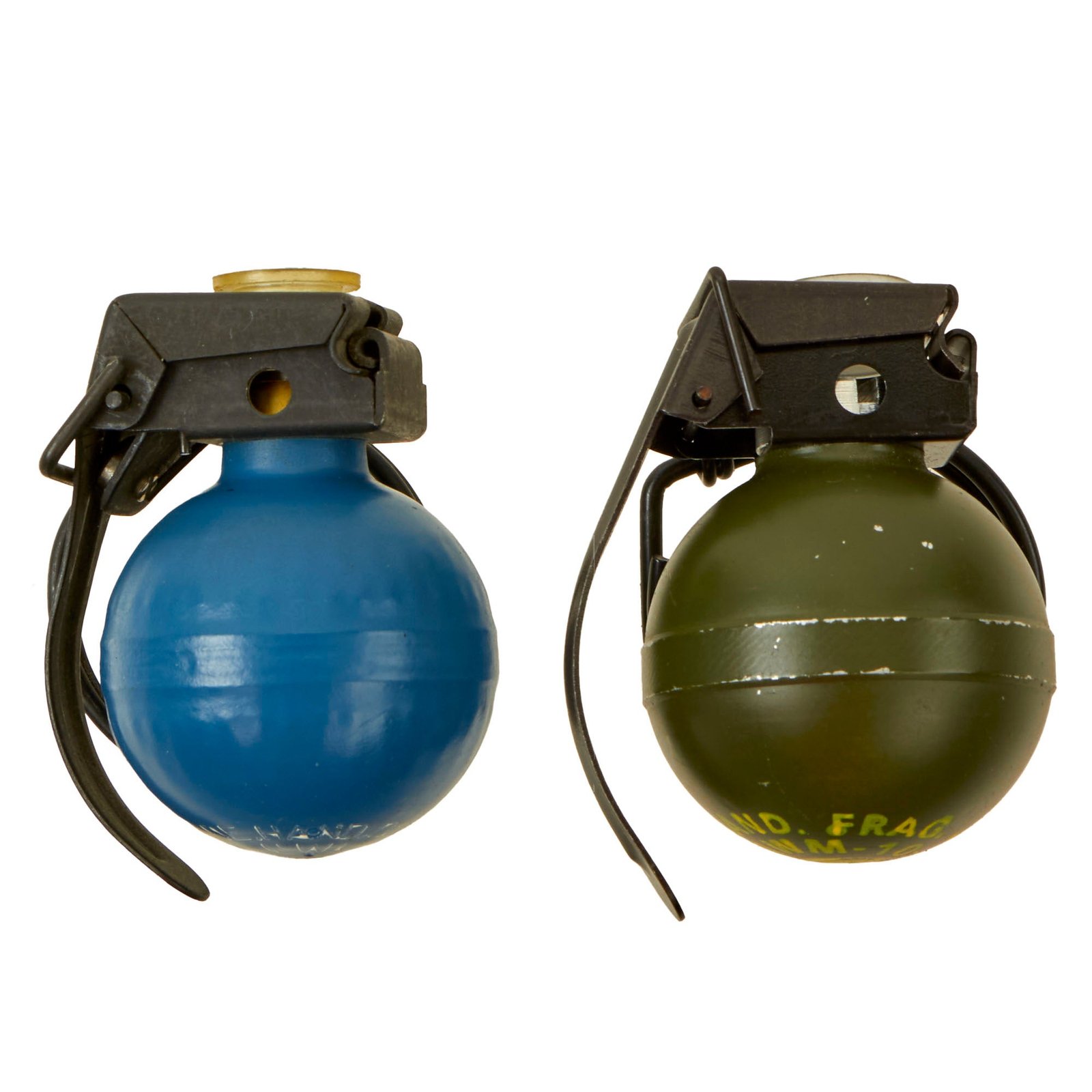 Buy Original U.S. Vietnam War Special Forces Dutch Made V40 “Hooch Popper” Mini Practice Fragmentation Hand Grenade with Replica V40 | Original Firearms Antique For Sale